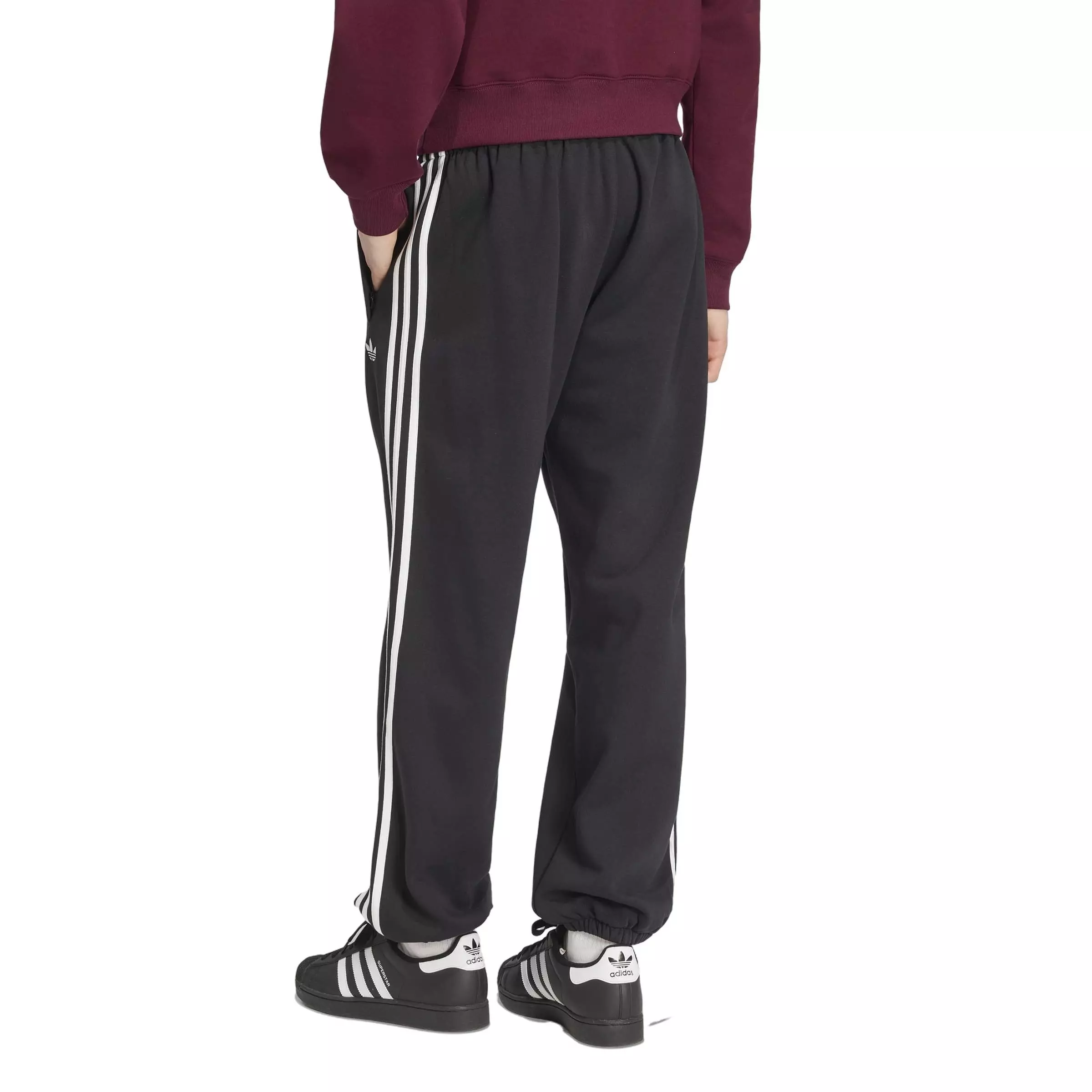 adidas Originals Men's Adicolor 3-Stripes Cuffed Joggers - Black - BLACK