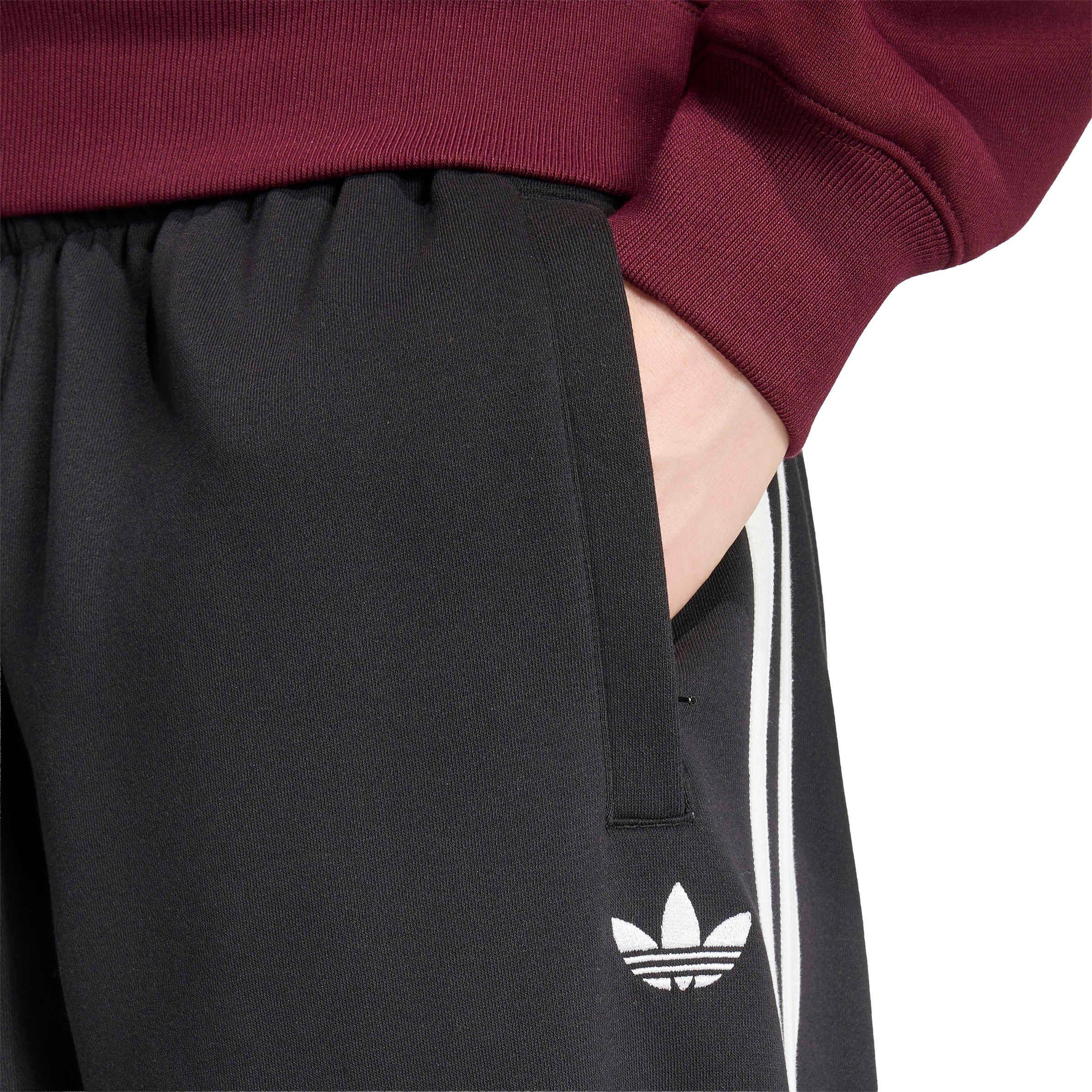 adidas Originals Men's Adicolor 3-Stripes Cuffed Joggers - Black - BLACK Thumbnail View 3