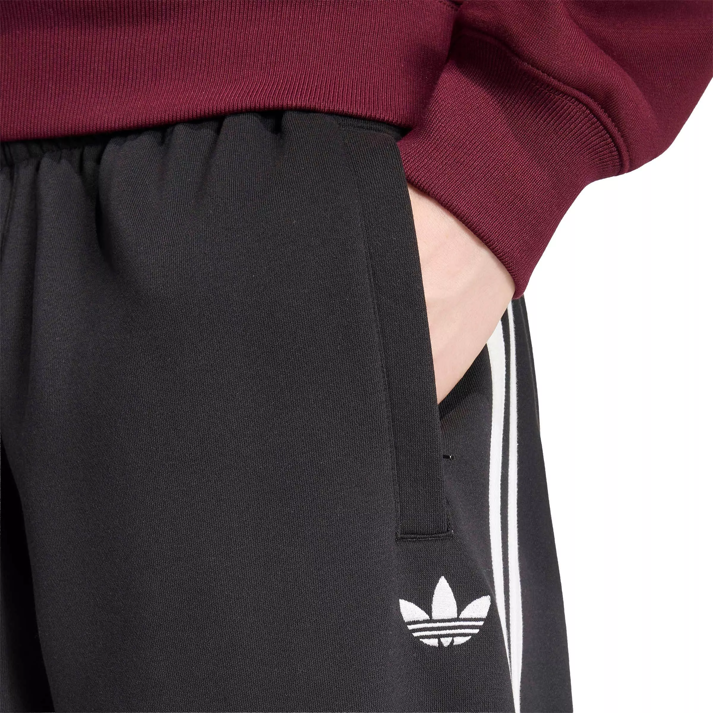adidas Originals Men's Adicolor 3-Stripes Cuffed Joggers - Black - BLACK