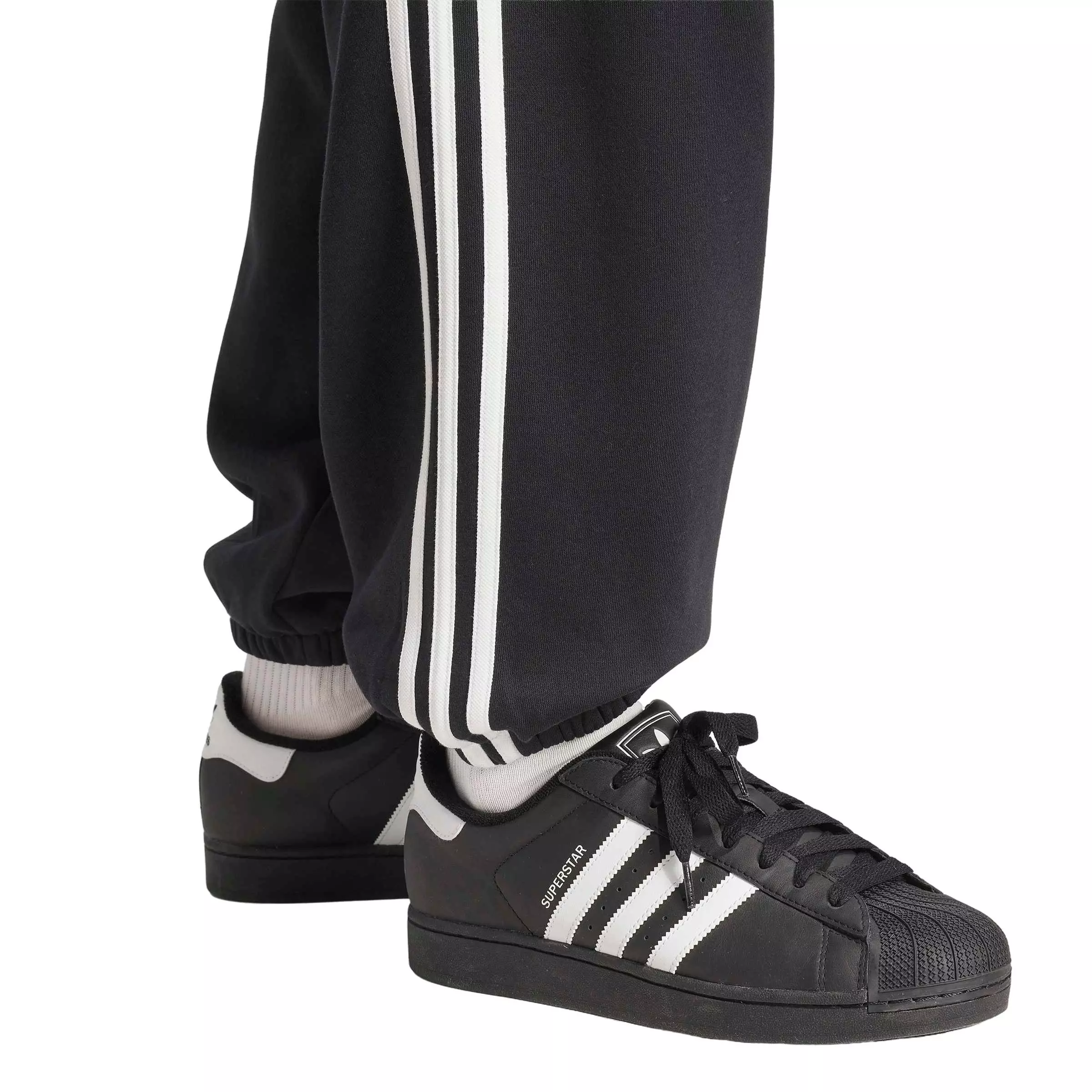 adidas Originals Men's Adicolor 3-Stripes Cuffed Joggers - Black - BLACK