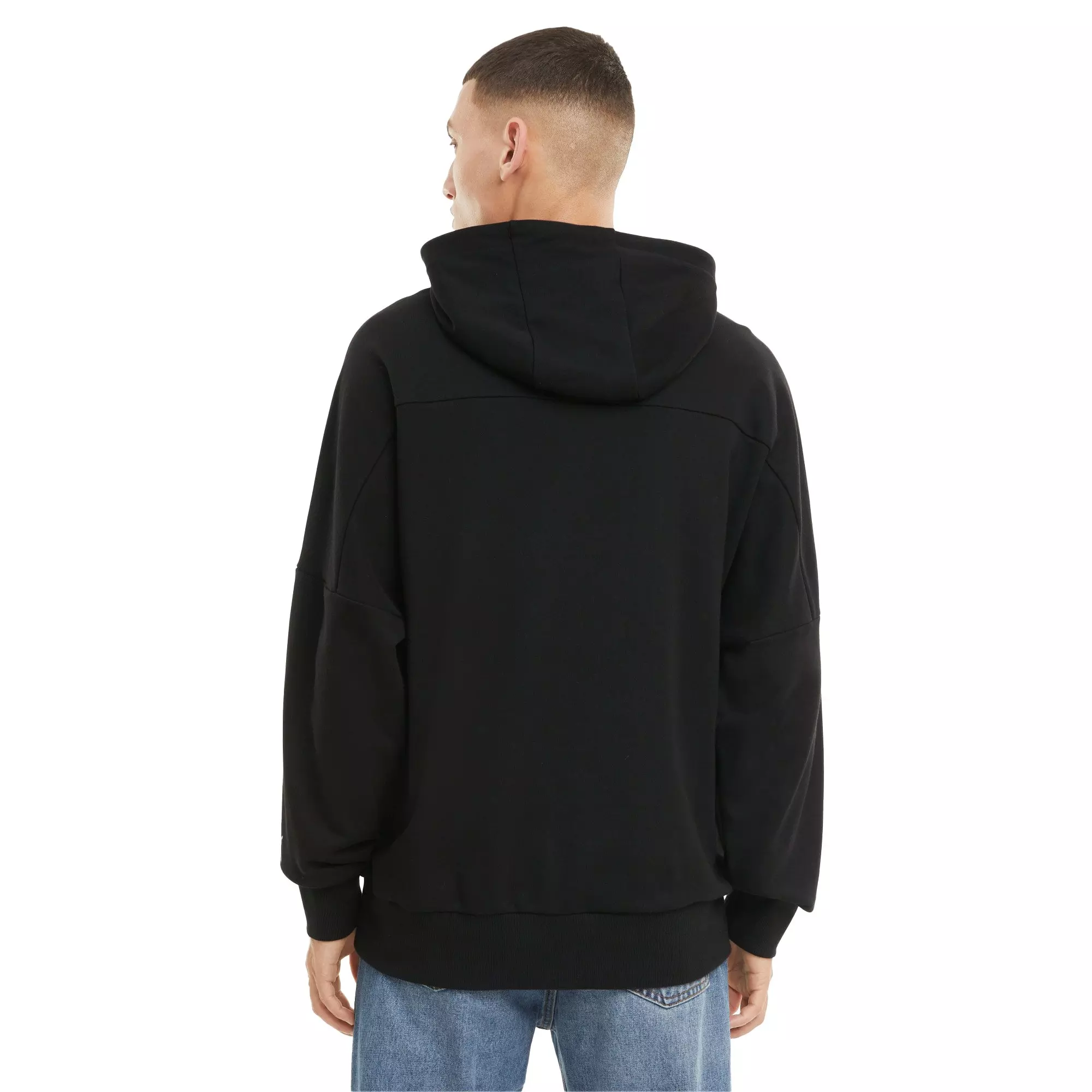 Puma Men's Black Mercedes-AMG Petronas F1 Street Hoodie - BLACK