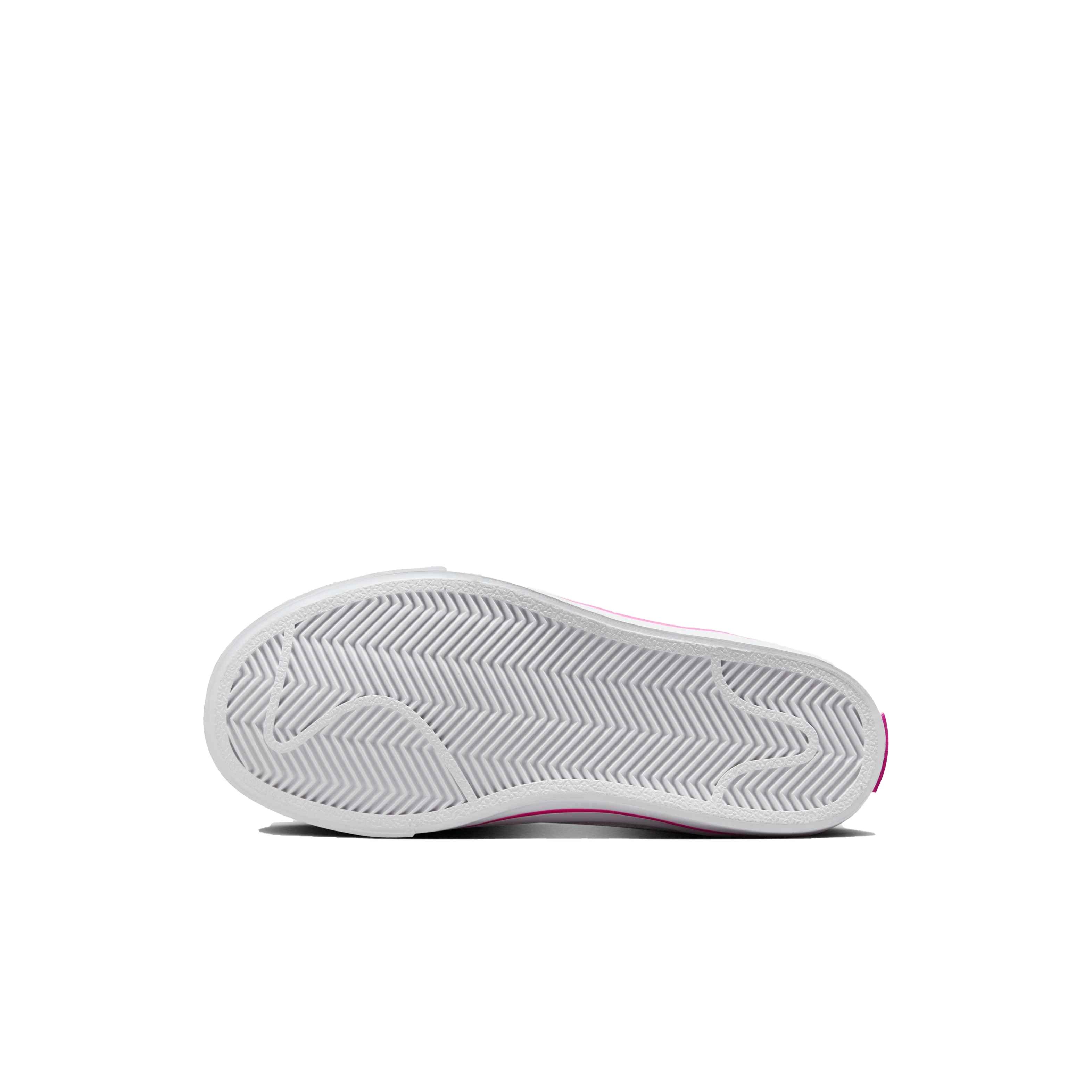 Nike Court Legacy "White/Laser Fuchsia" Preschool Girls' Shoe - WHITE/FUCHSIA Thumbnail View 6