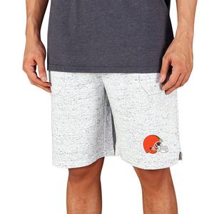 College Concepts Men's Cleveland Browns Throttle Shorts - White/Charcoal