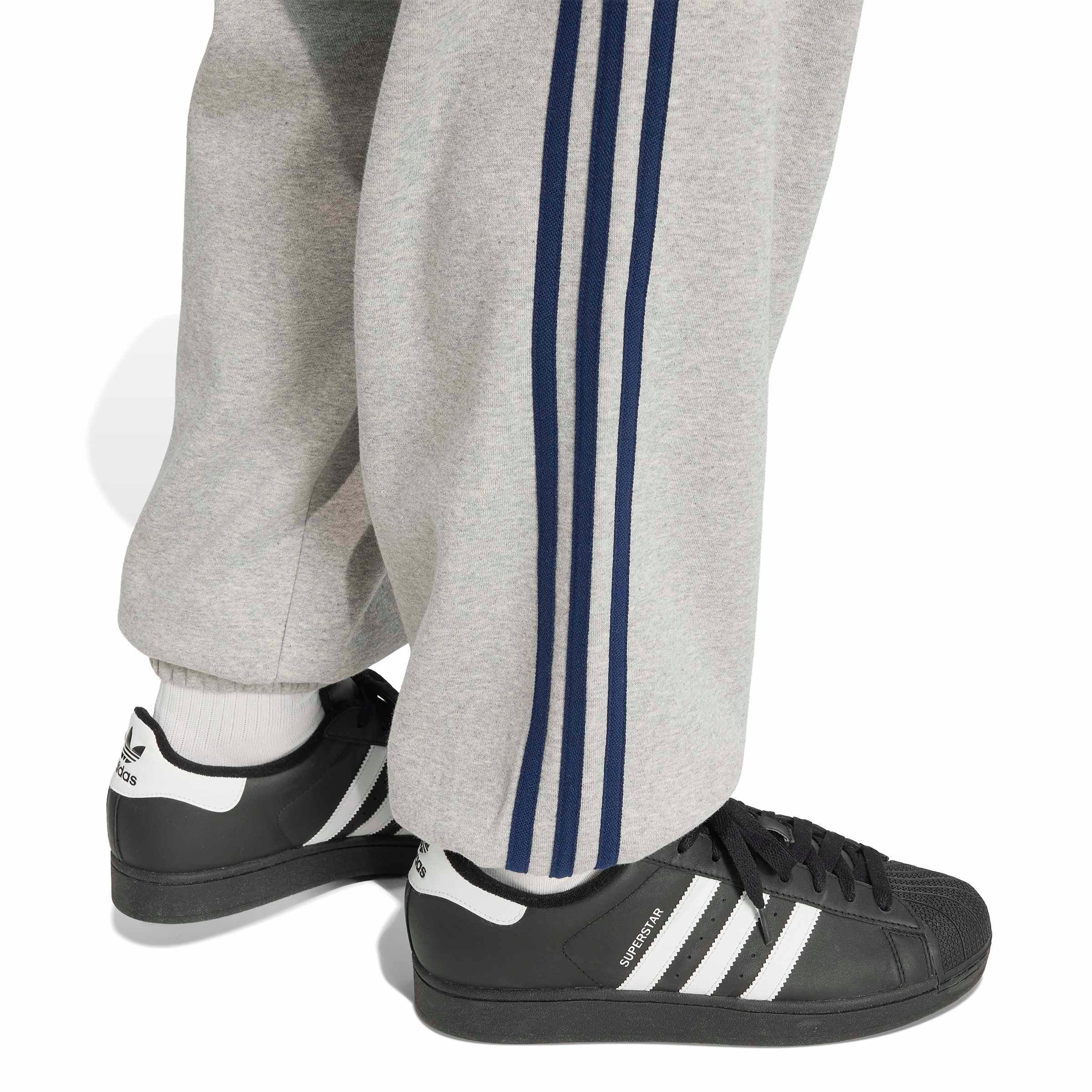adidas Originals Men's adicolor 3-Stripes Cuffed Joggers - Grey - GREY Thumbnail View 4