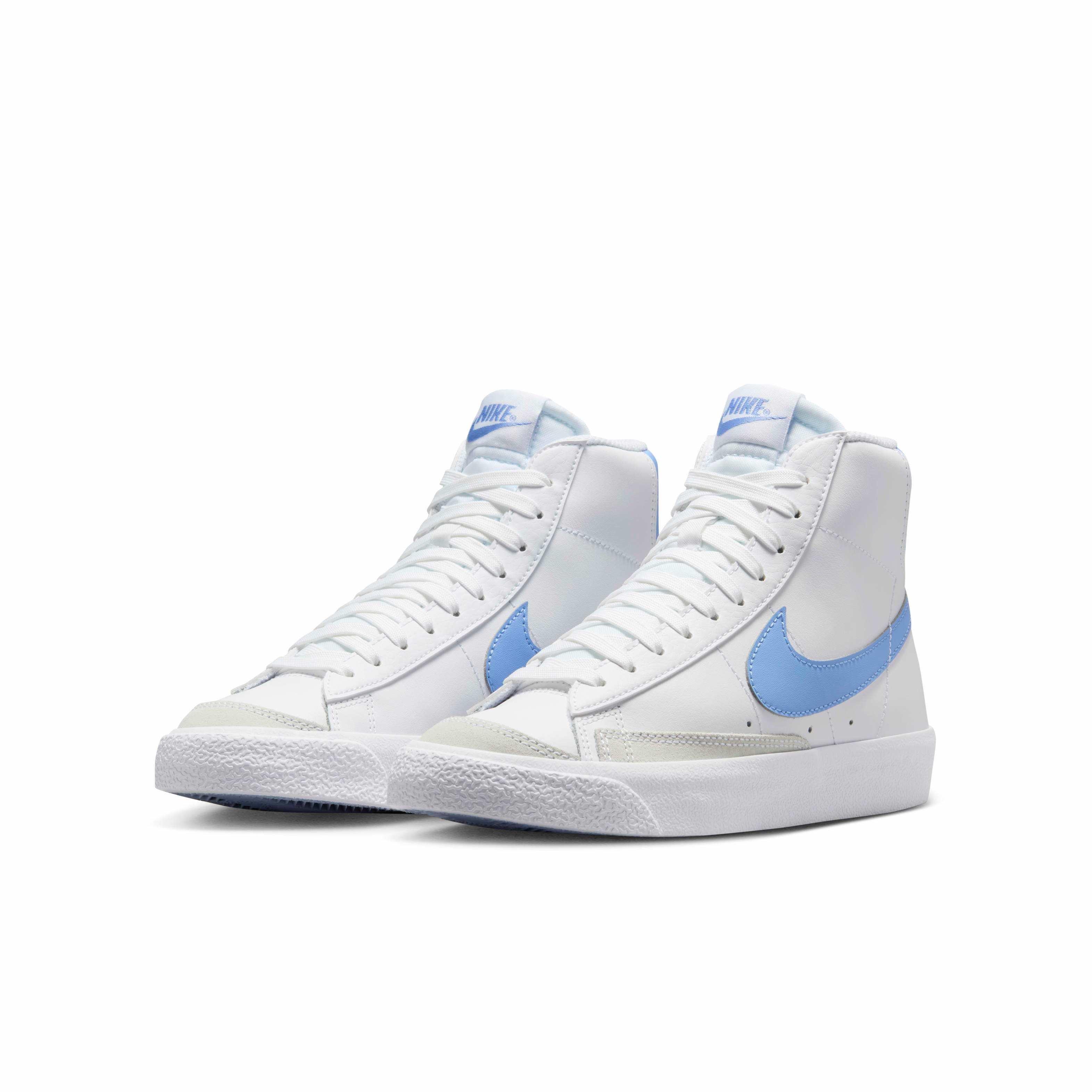 Nike Blazer Mid '77 Grade School Boys' "White/Royal Pulse" Shoe