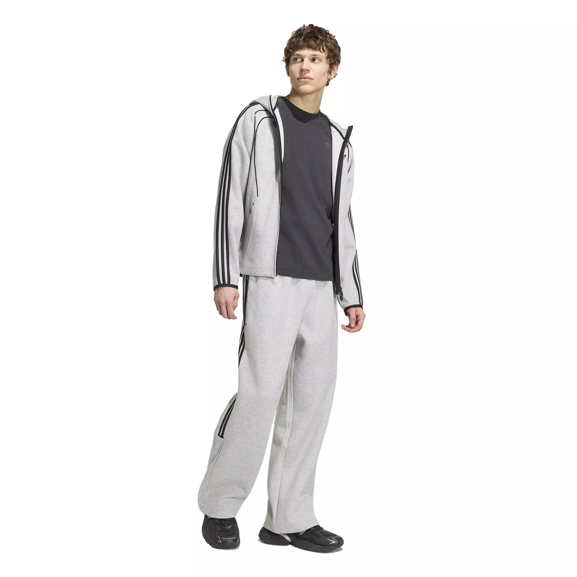 adidas Originals Men's Spacer Teamgeist 26 Cutline Open Hem Tracksuit Bottoms - Grey - GREY
