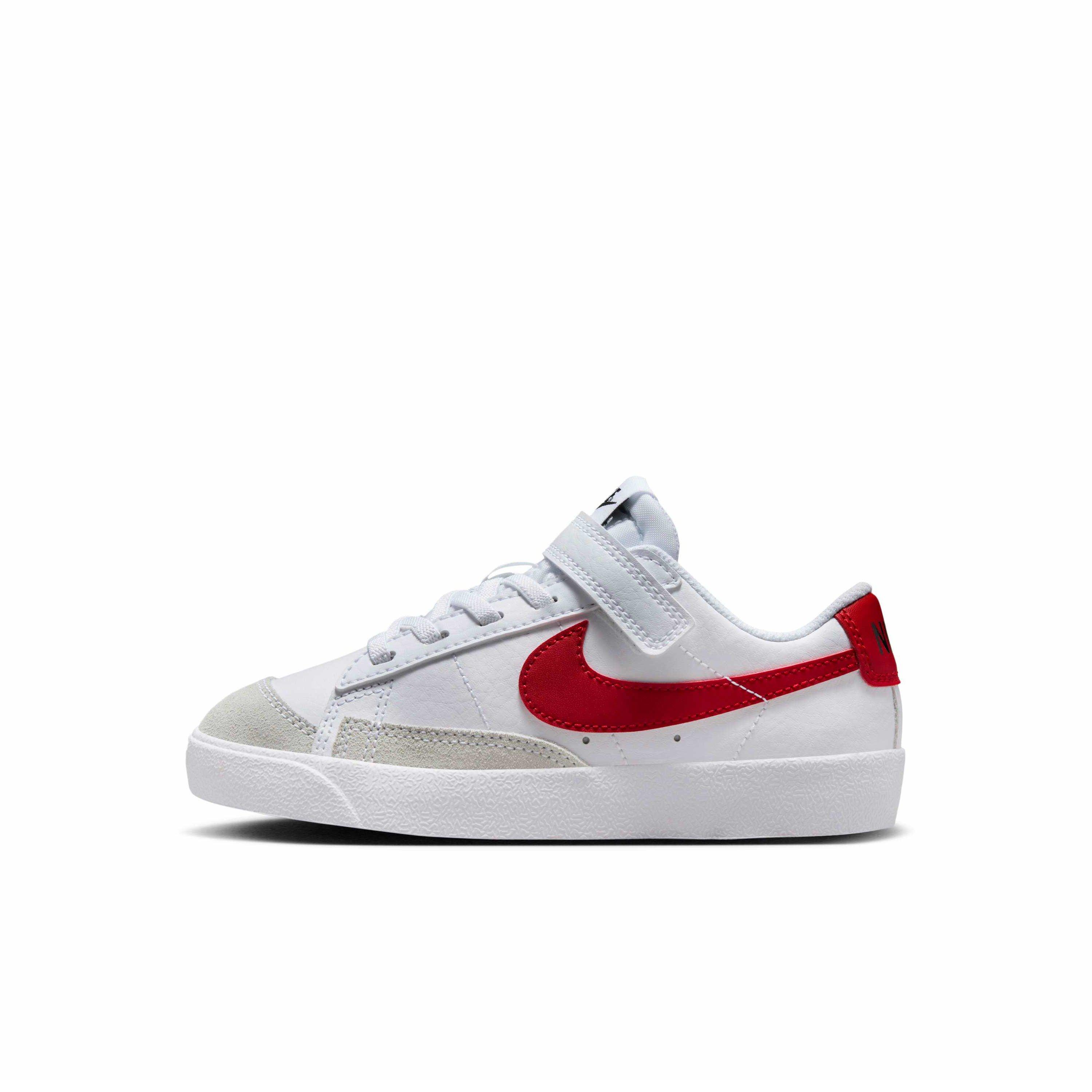 Nike Blazer Low '77 "White/Black/Gym Red" Preschool Boys' Shoe - WHITE/BLACK/RED Thumbnail View 2