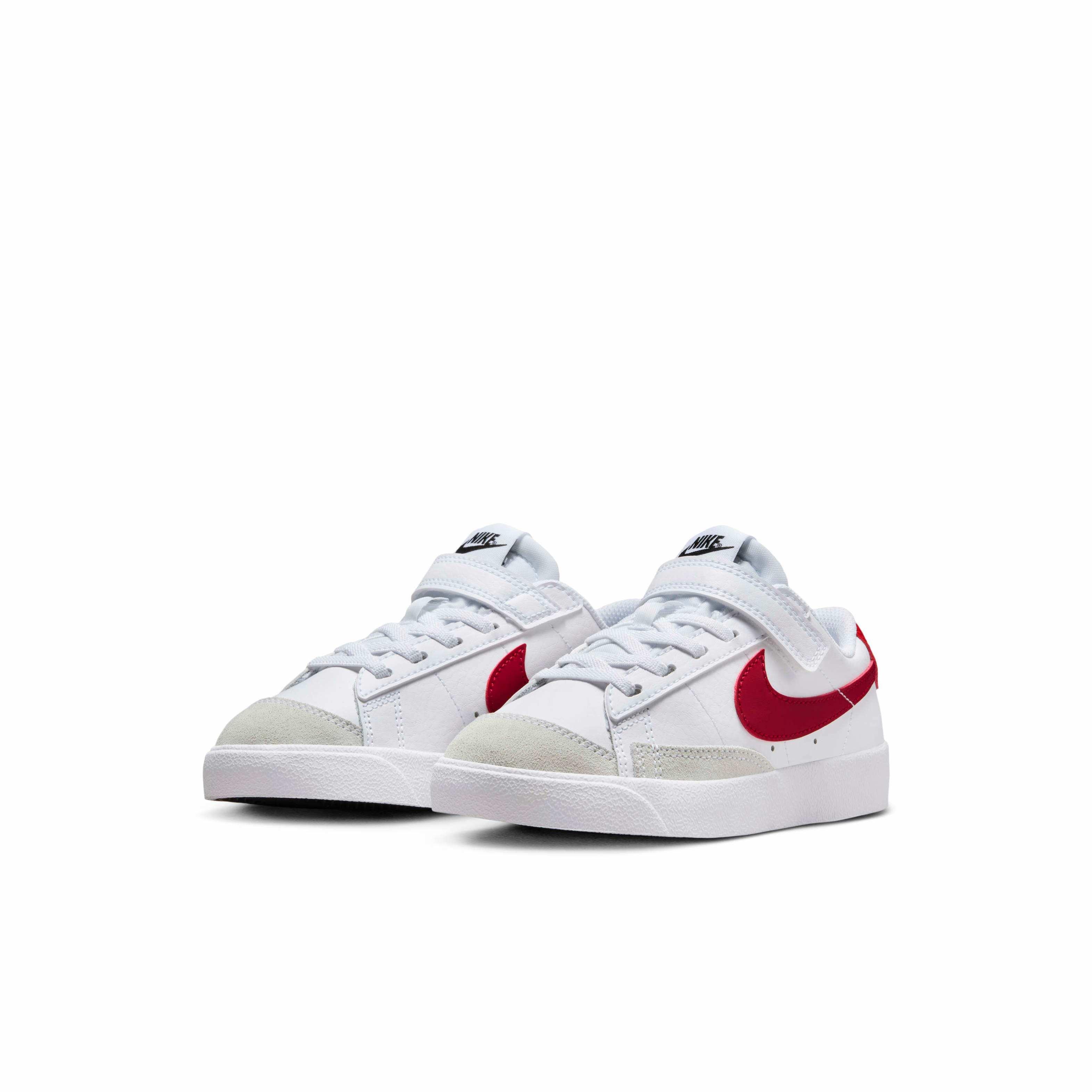 Nike Blazer Low '77 "White/Black/Gym Red" Preschool Boys' Shoe - WHITE/BLACK/RED Thumbnail View 3