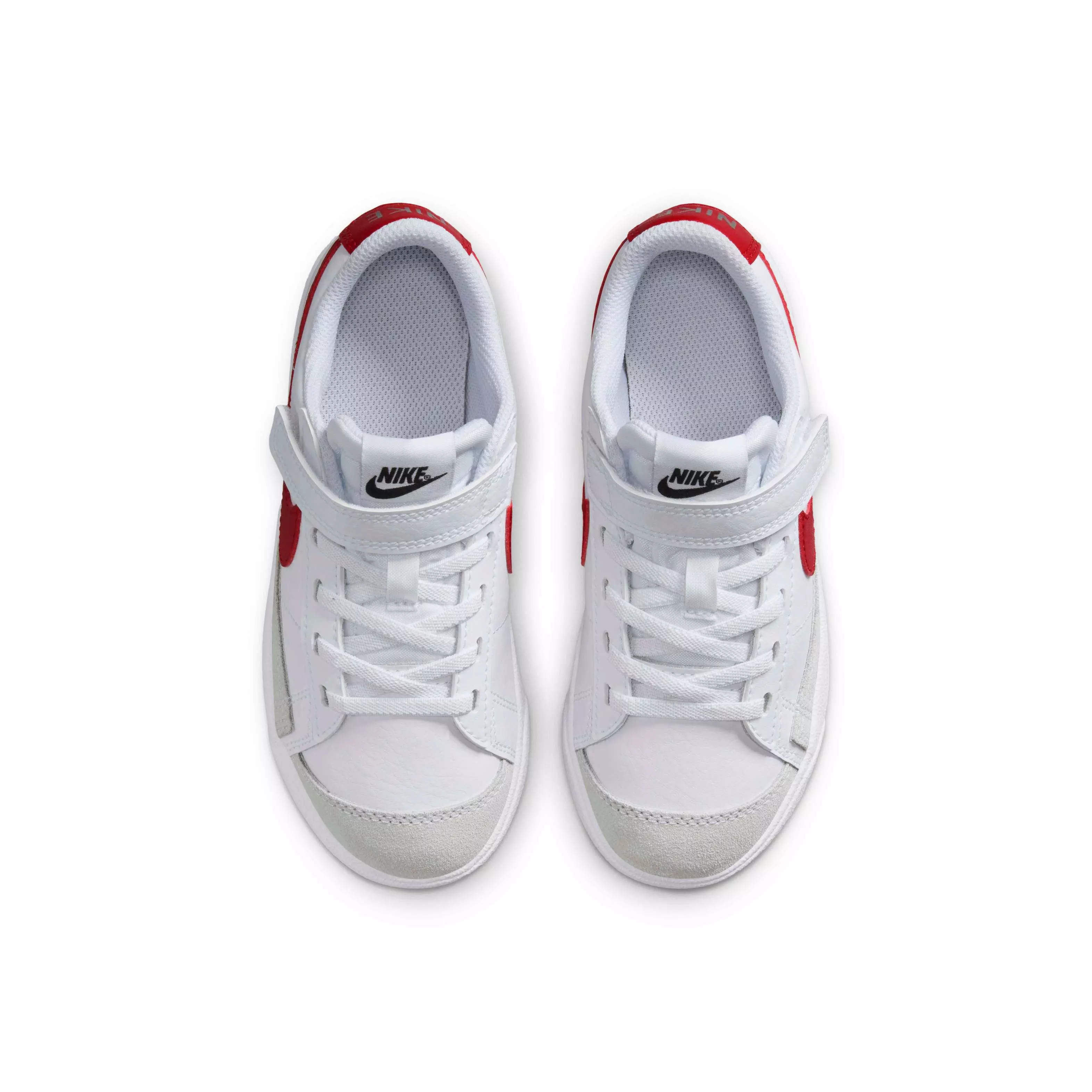 Nike Blazer Low '77 "White/Black/Gym Red" Preschool Boys' Shoe - WHITE/BLACK/RED