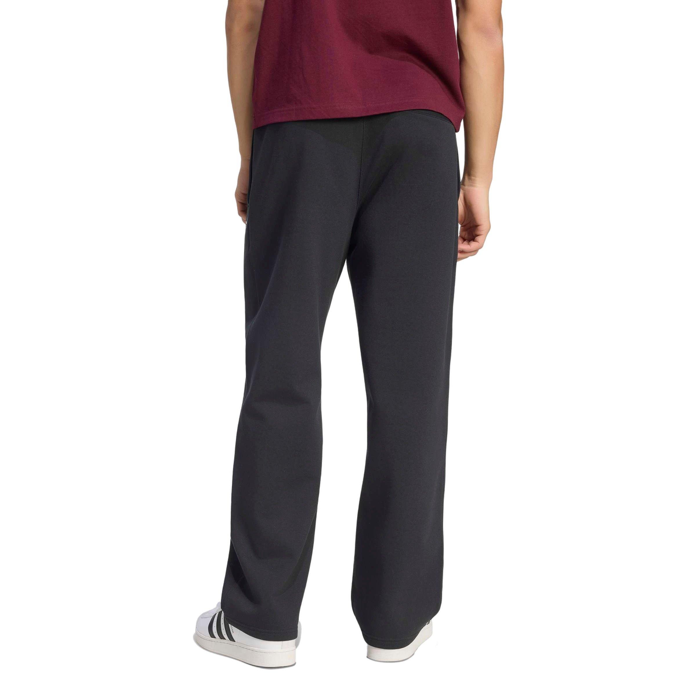 adidas Originals Men's Trefoil Essentials Open Hem Joggers - Black - BLACK Thumbnail View 2