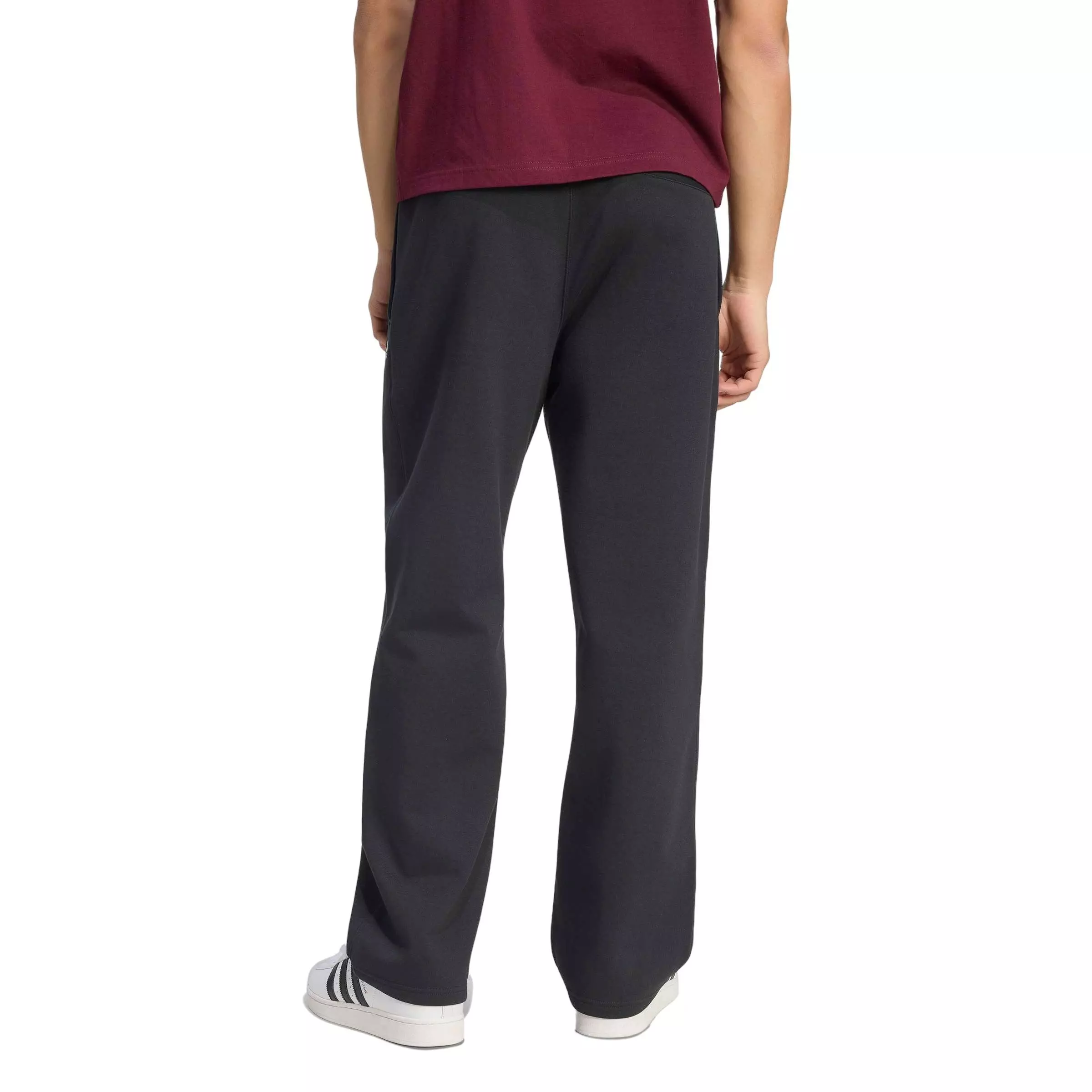 adidas Originals Men's Trefoil Essentials Open Hem Joggers - Black - BLACK