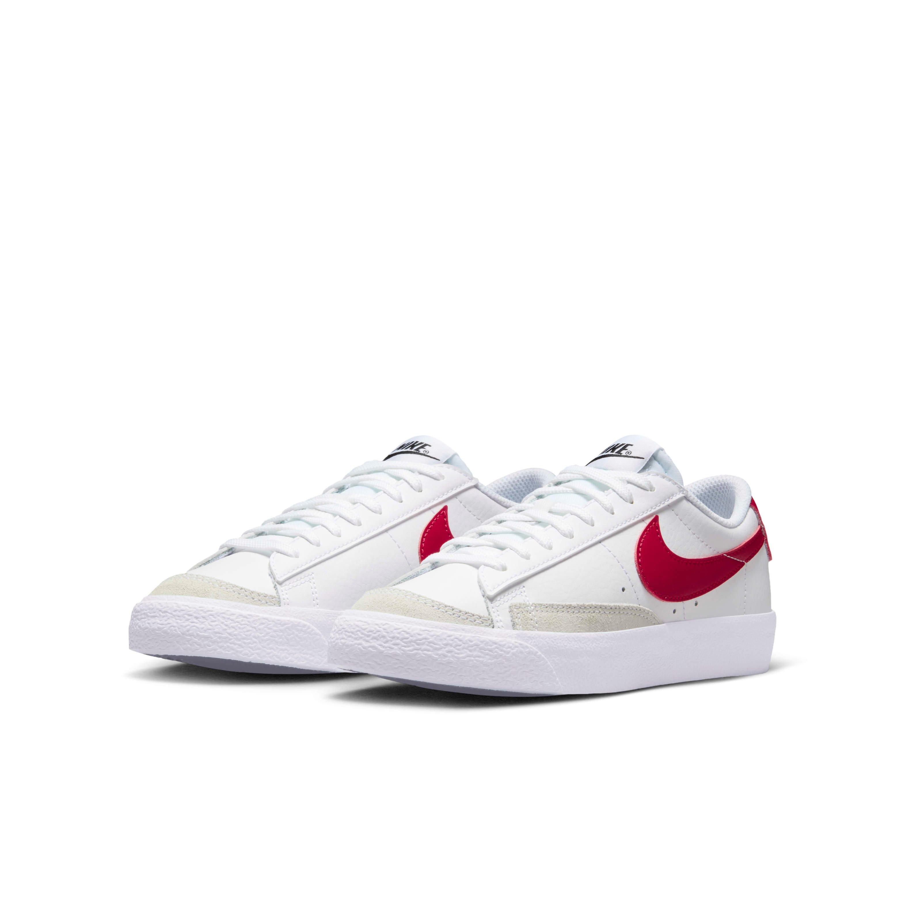 Nike Blazer Low '77 Grade School Boys' "White/Black/Gym Red" Shoe