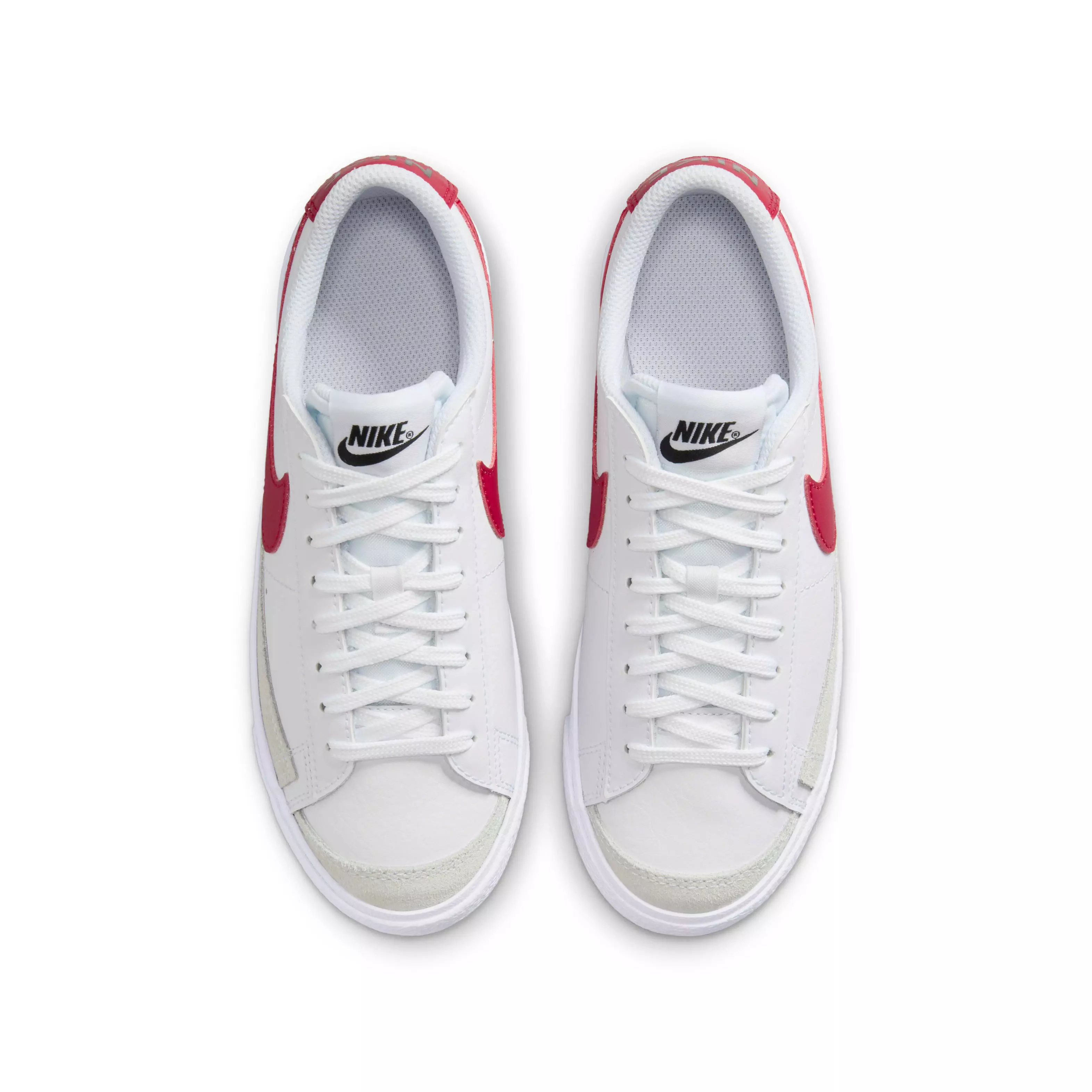 Nike Blazer Low '77 "White/Black/Gym Red" Grade School Boys' Shoe - WHITE/BLACK/RED