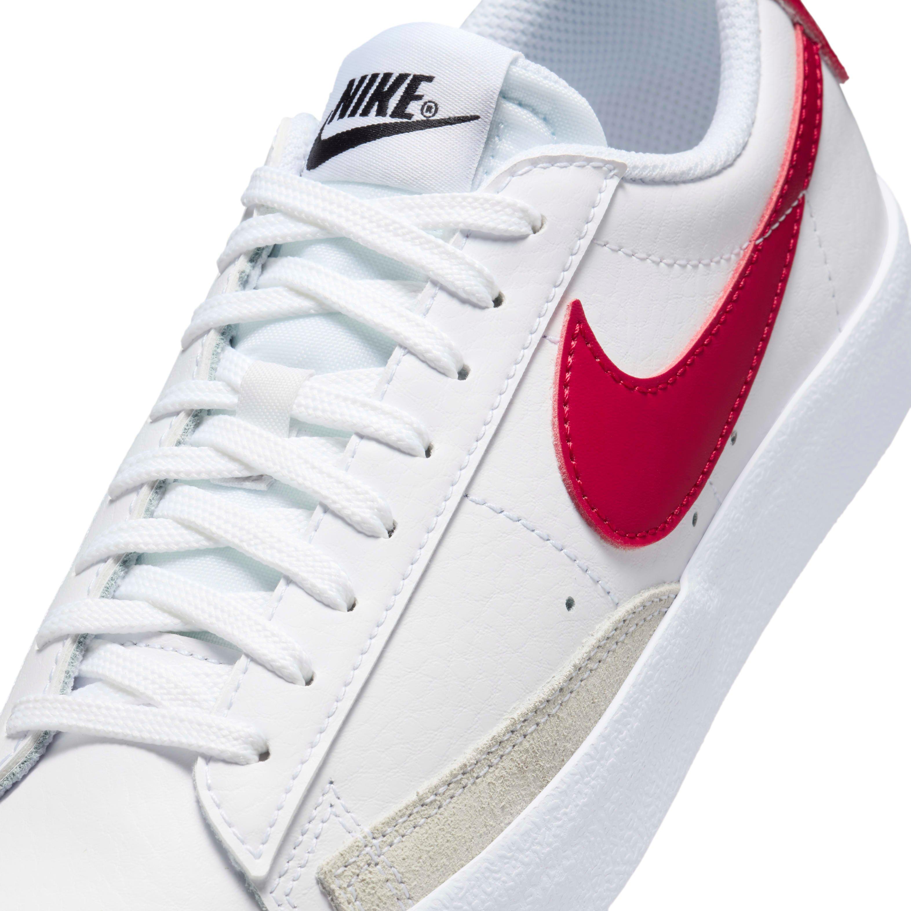 Nike Blazer Low '77 Grade School Boys' "White/Black/Gym Red" Shoe