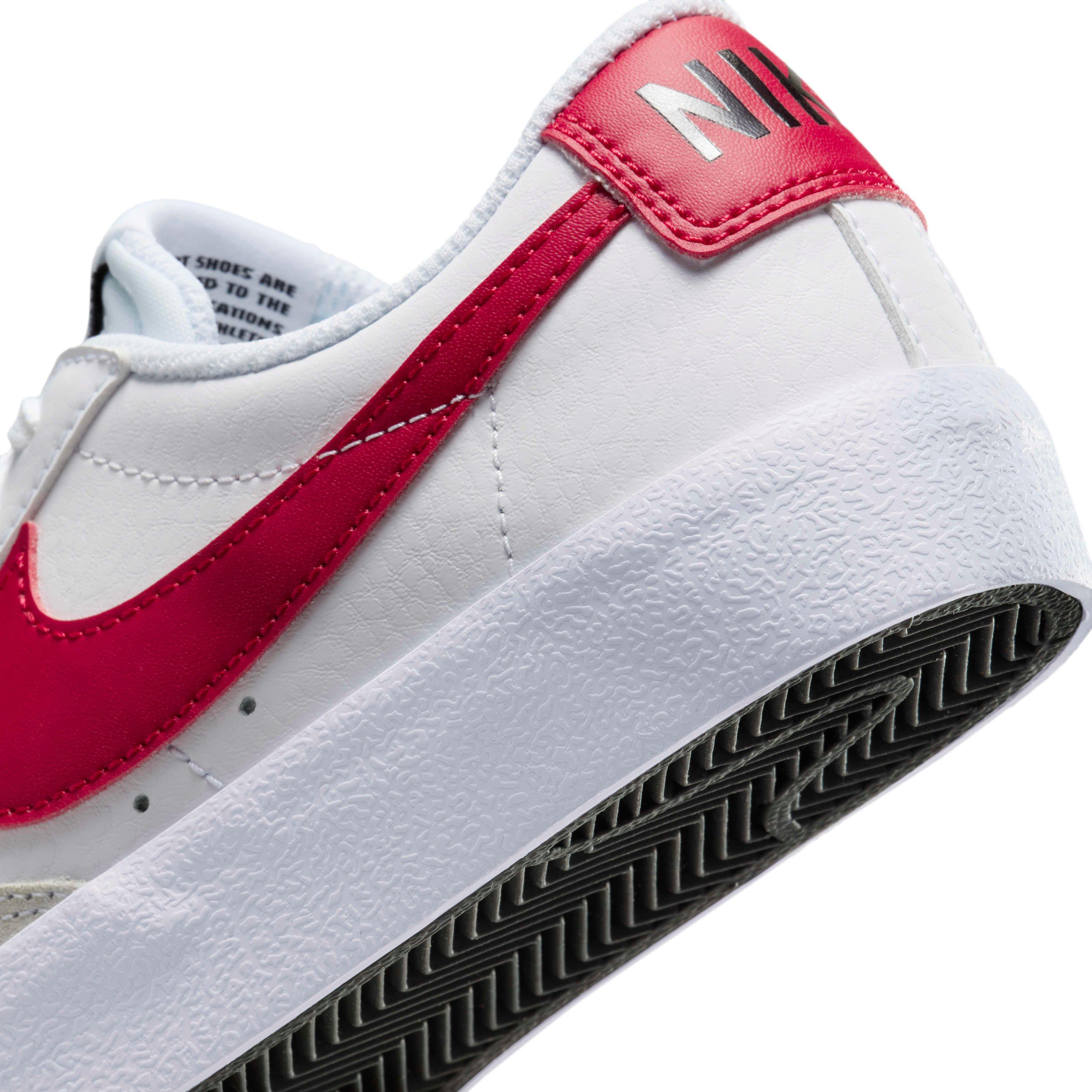 Nike Blazer Low '77 Grade School Boys' "White/Black/Gym Red" Shoe
