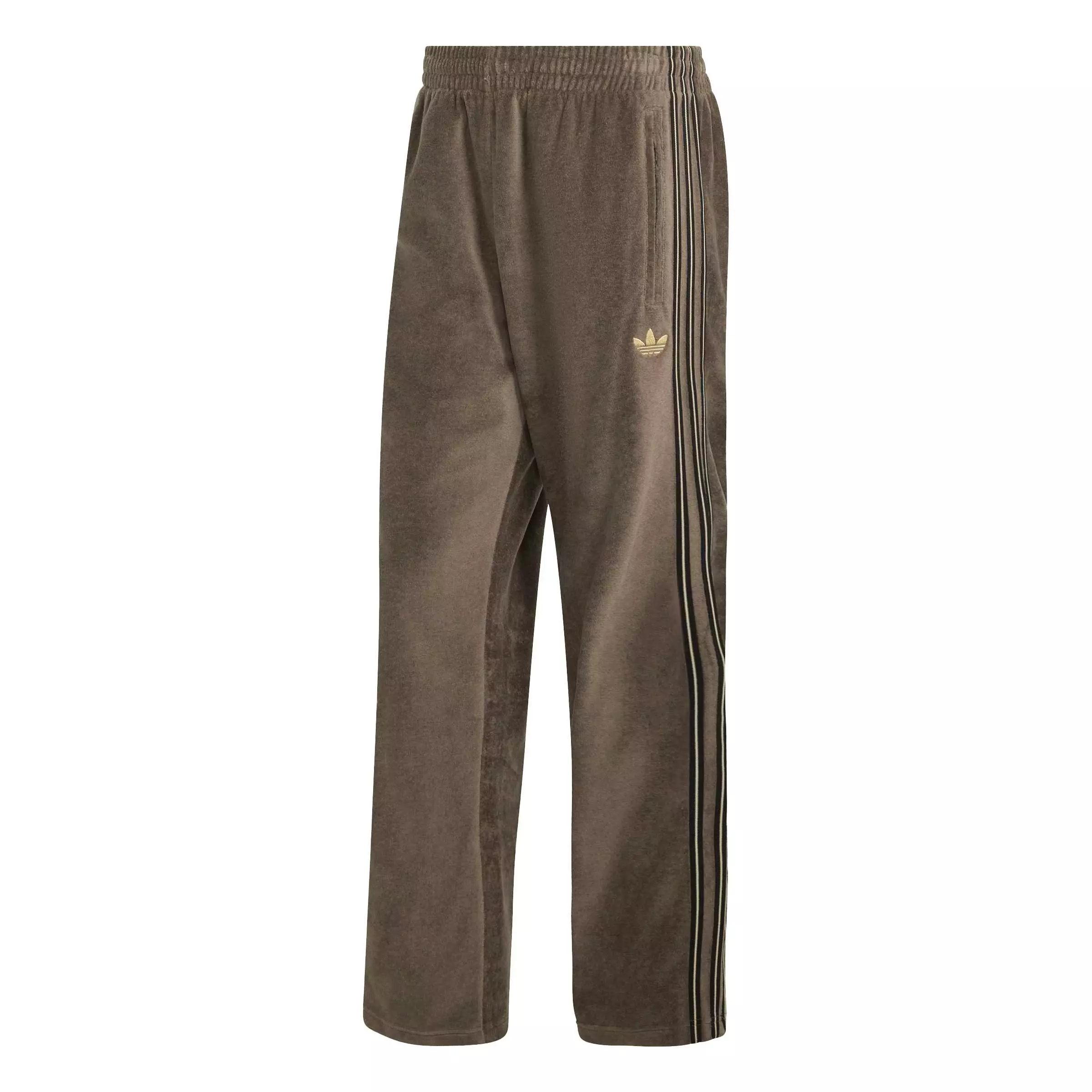 adidas Originals Men's Firebird Velour Track Pants - Branch Brown - BRANCH BROWN
