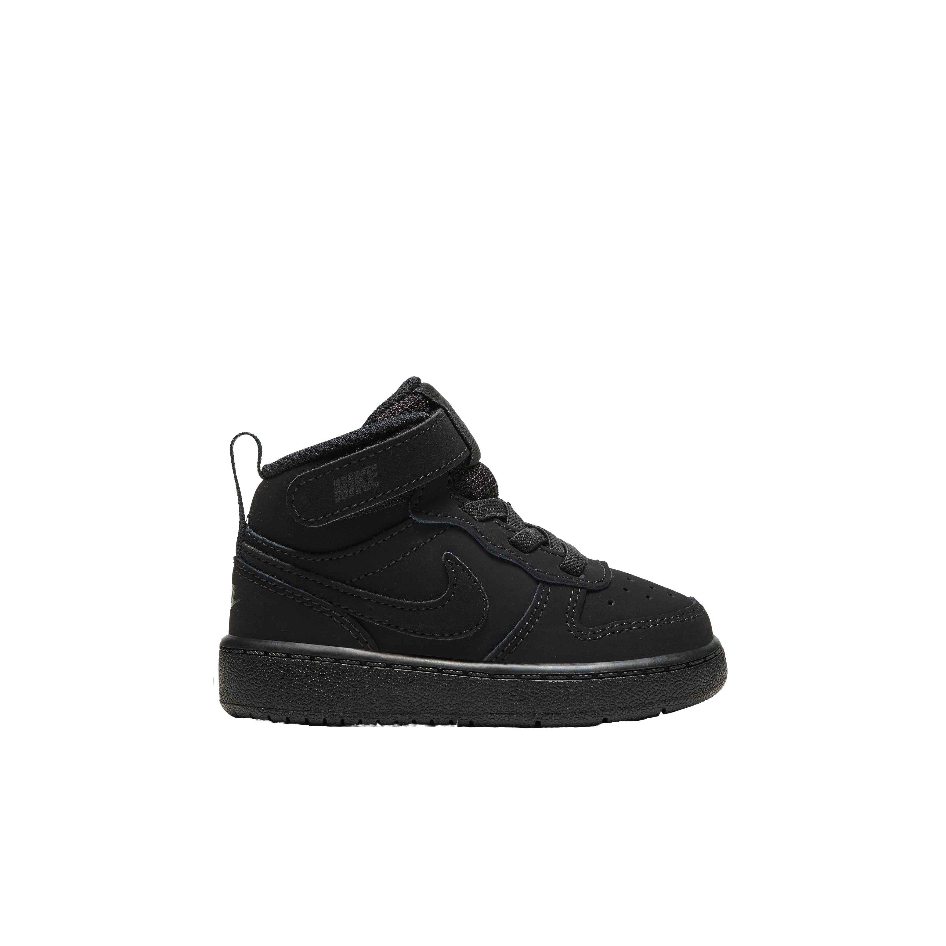 Nike Court Borough Mid 2 "Black/Black/Black" Infant Boys' Shoe - BLACK/BLACK/BLACK Thumbnail View 1