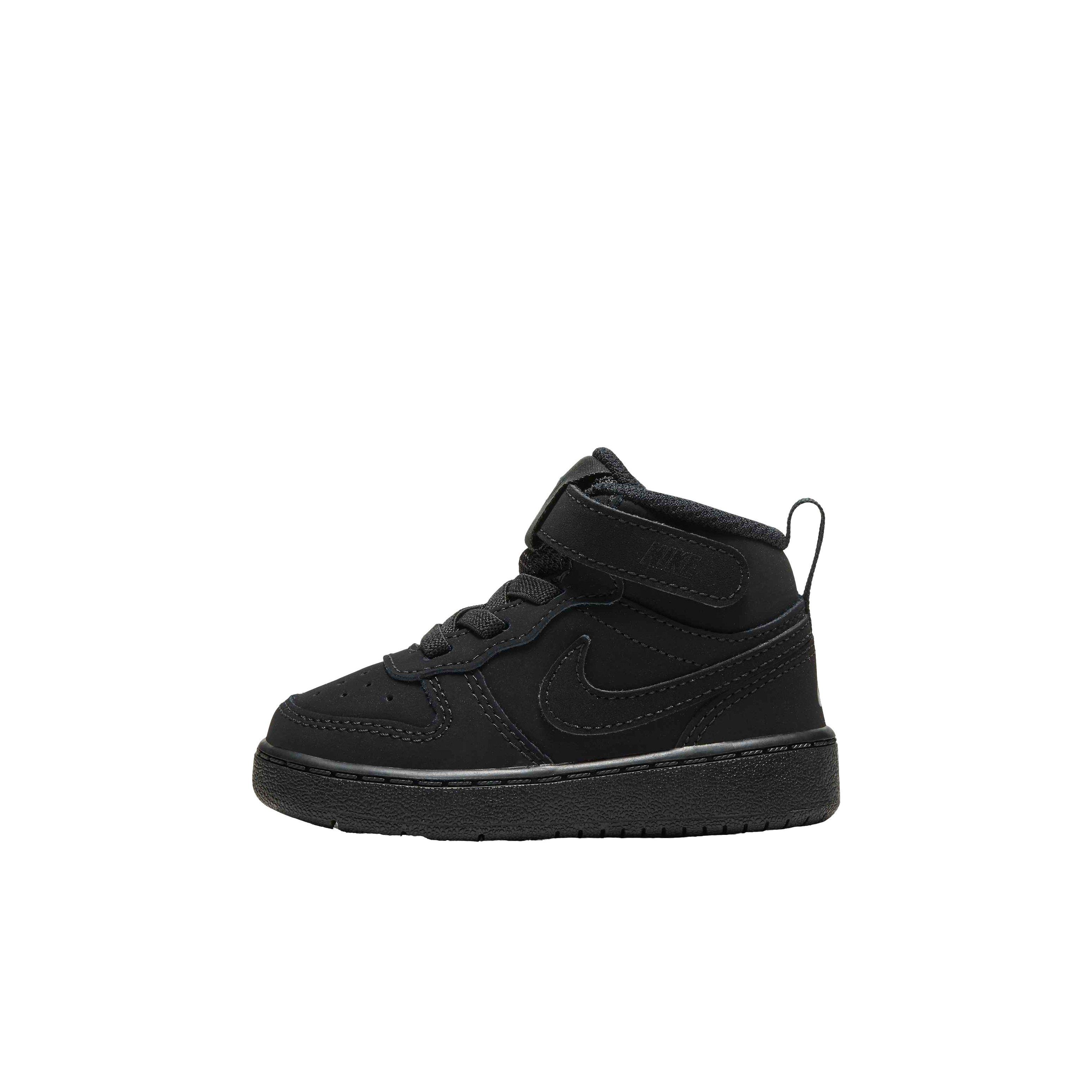 Nike Court Borough Mid 2 "Black/Black/Black" Infant Boys' Shoe - BLACK/BLACK/BLACK Thumbnail View 2