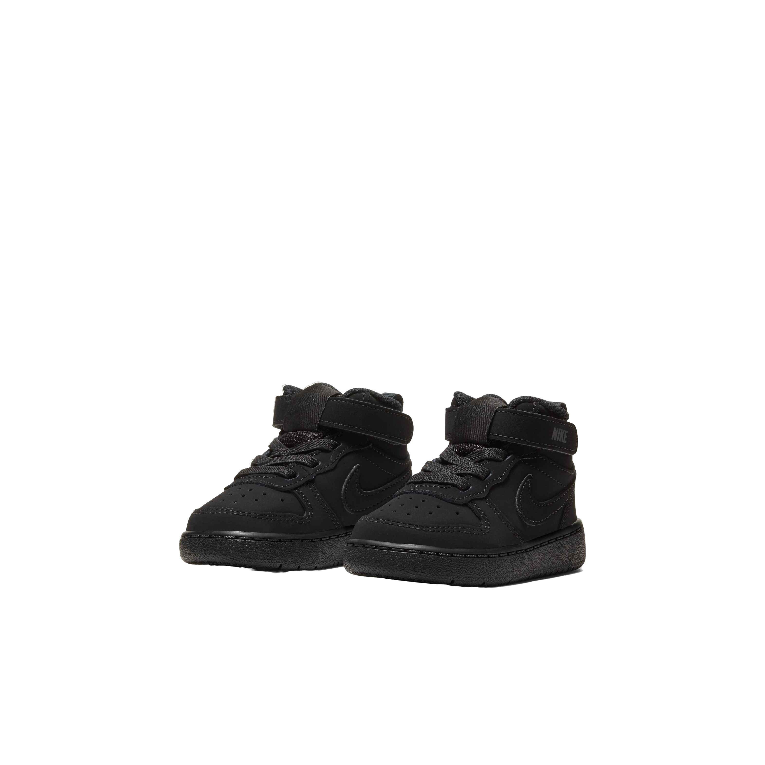 Nike Court Borough Mid 2 "Black/Black/Black" Infant Boys' Shoe - BLACK/BLACK/BLACK Thumbnail View 3