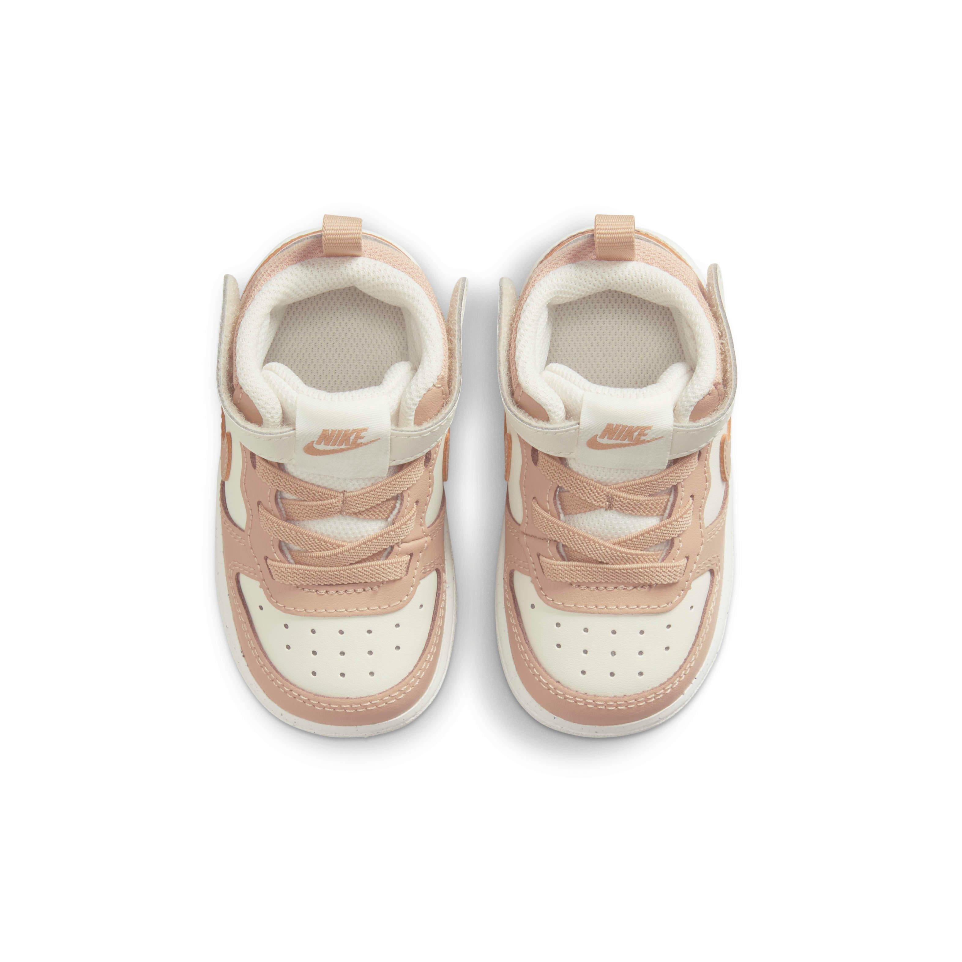 Nike Court Borough Mid 2 "Pale Ivory/Sail/Hemp" Infant Boys' Shoe - IVORY/SAIL/HEMP Thumbnail View 4