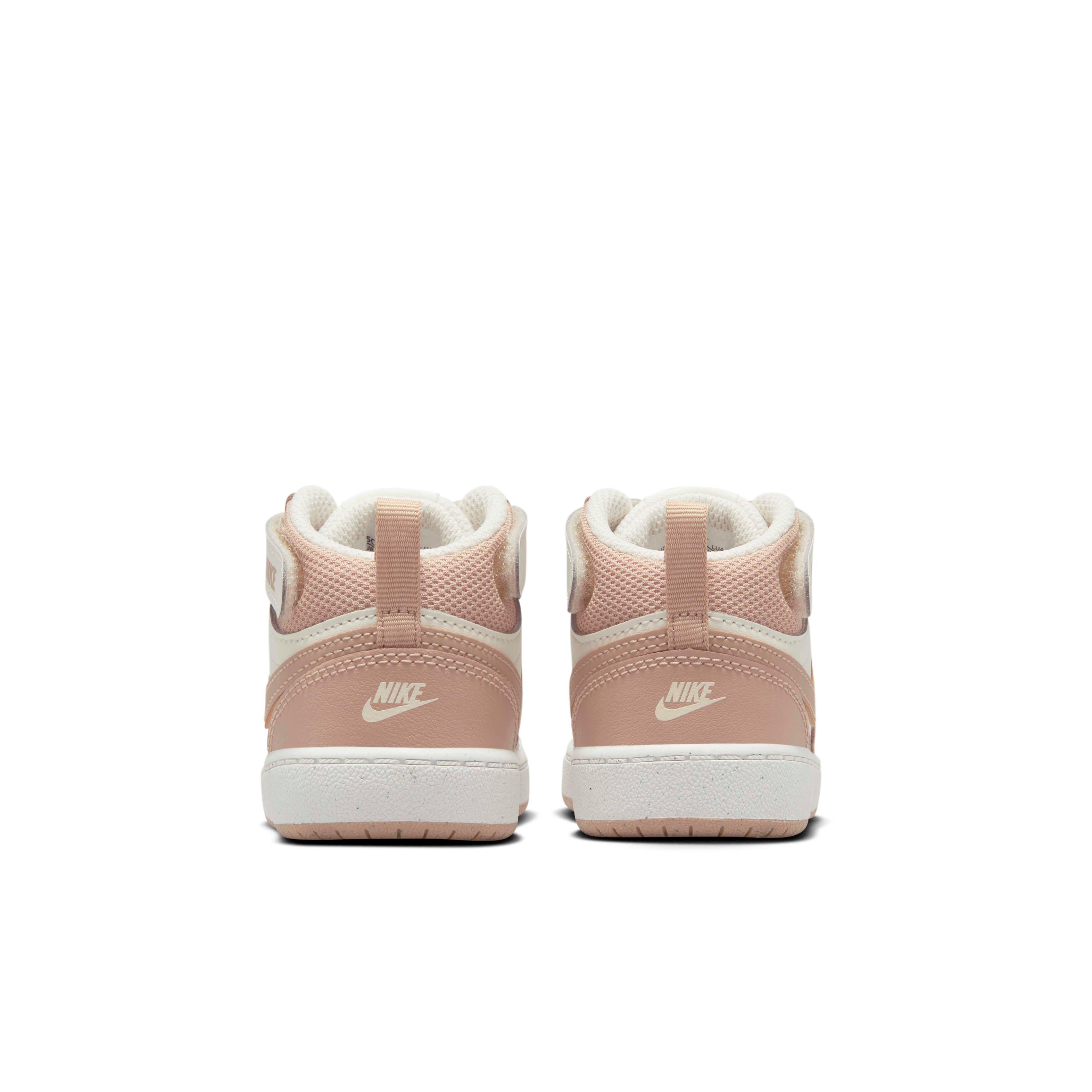 Nike Court Borough Mid 2 "Pale Ivory/Sail/Hemp" Infant Boys' Shoe - IVORY/SAIL/HEMP Thumbnail View 5