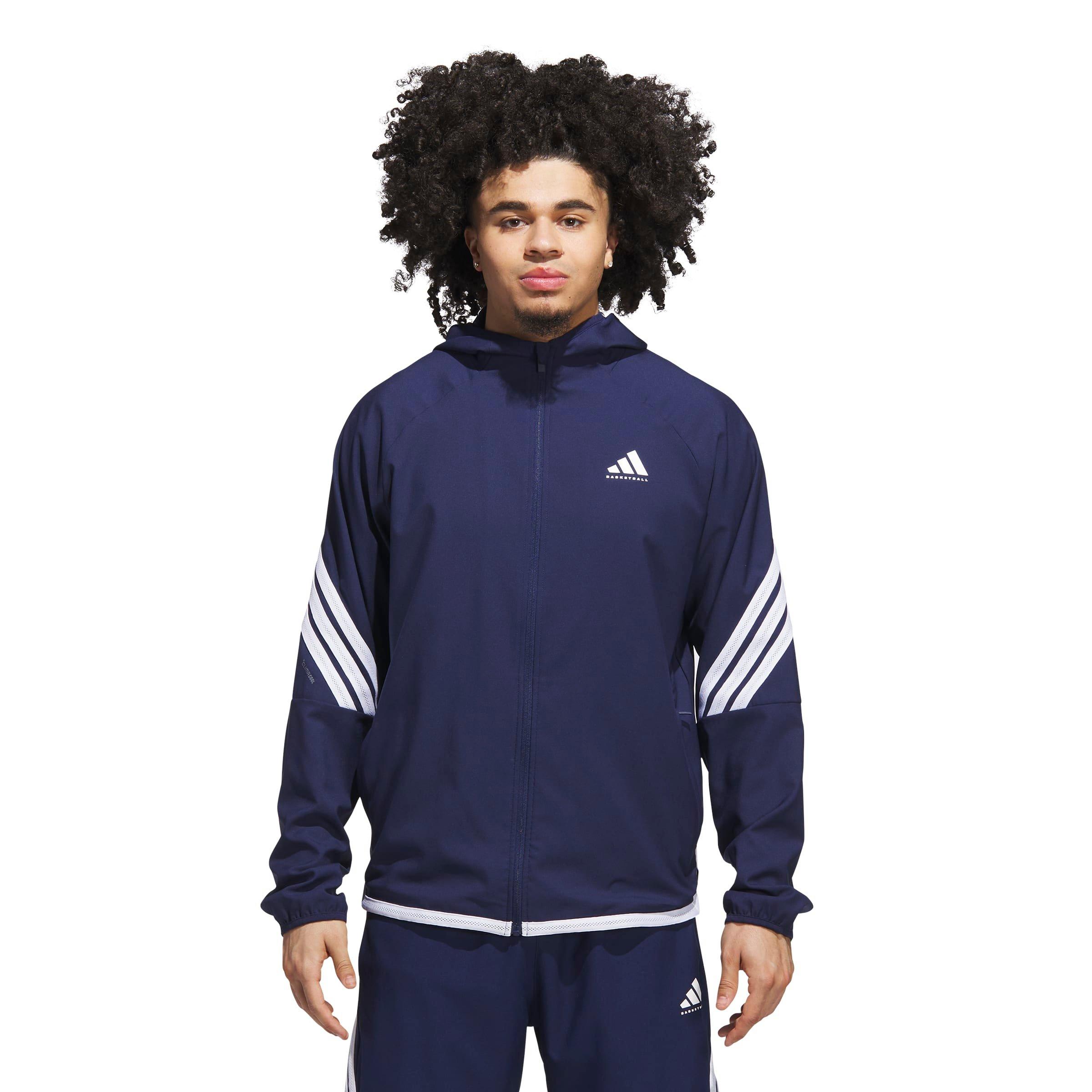 adidas Men's Crazy Lite Basketball Jacket - Navy - NAVY Thumbnail View 1