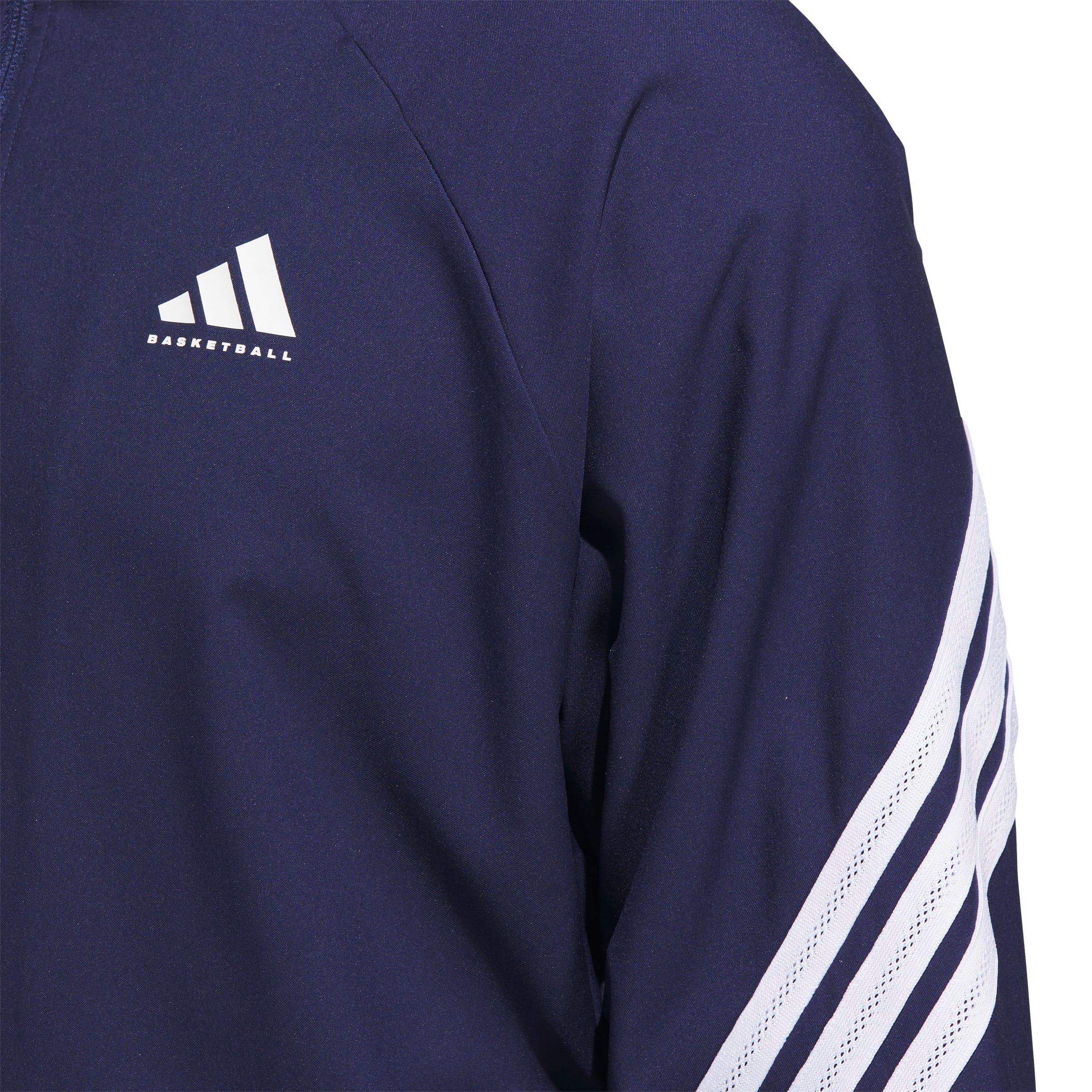 adidas Men's Crazy Lite Basketball Jacket - Navy - NAVY Thumbnail View 3
