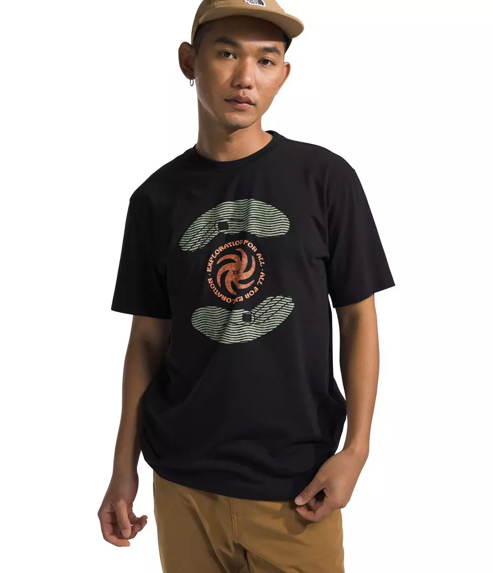 The North Face Men’s Short-Sleeve Brand Proud Tee - BLACK/WHITE