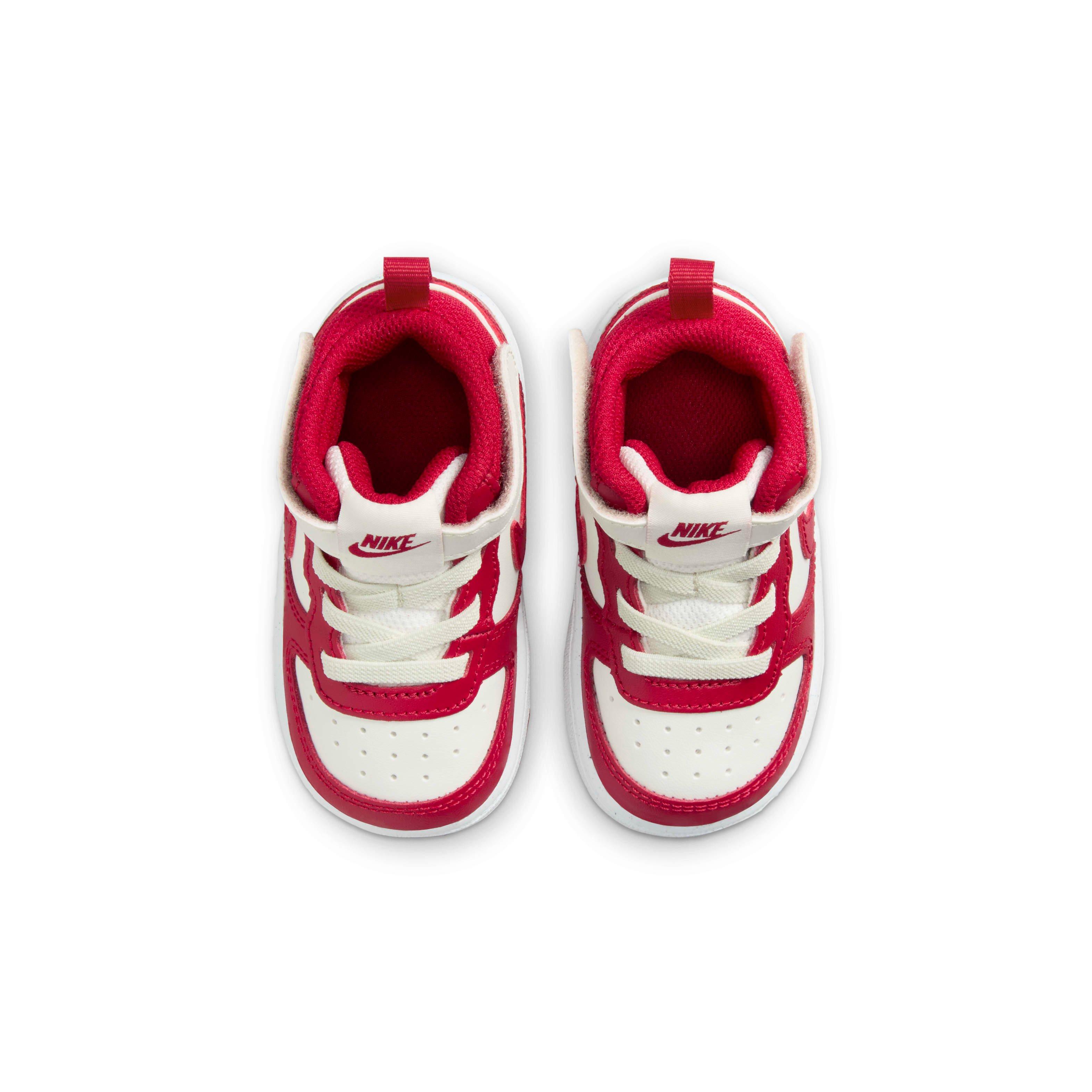 Nike Court Borough Mid 2 Infant Boys' "Sail/White/Gym Red" Shoe