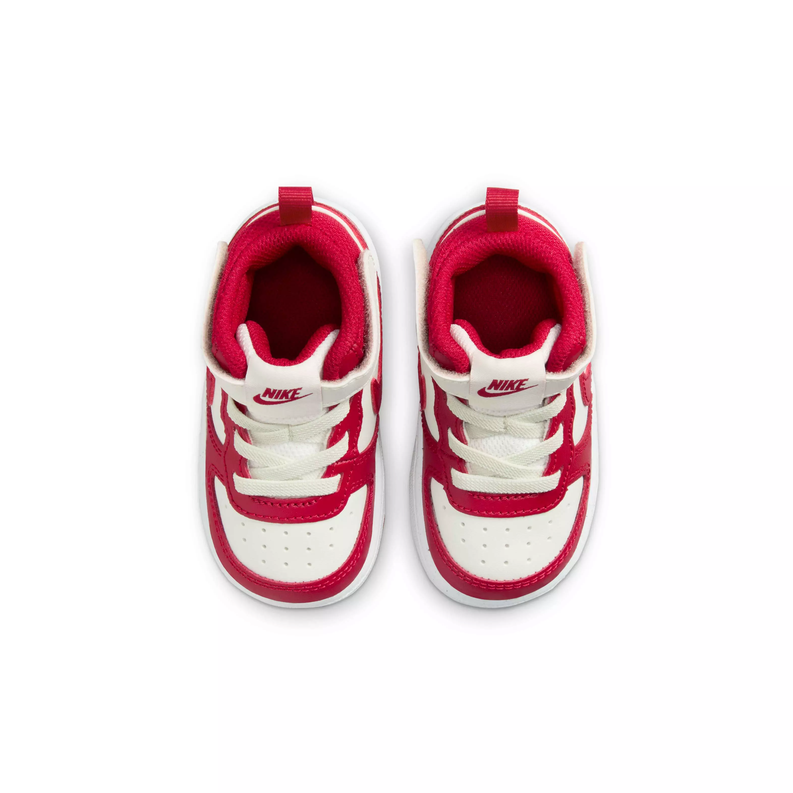 Nike Court Borough Mid 2 "Sail/White/Gym Red" Infant Boys' Shoe - SAIL/WHITE/RED