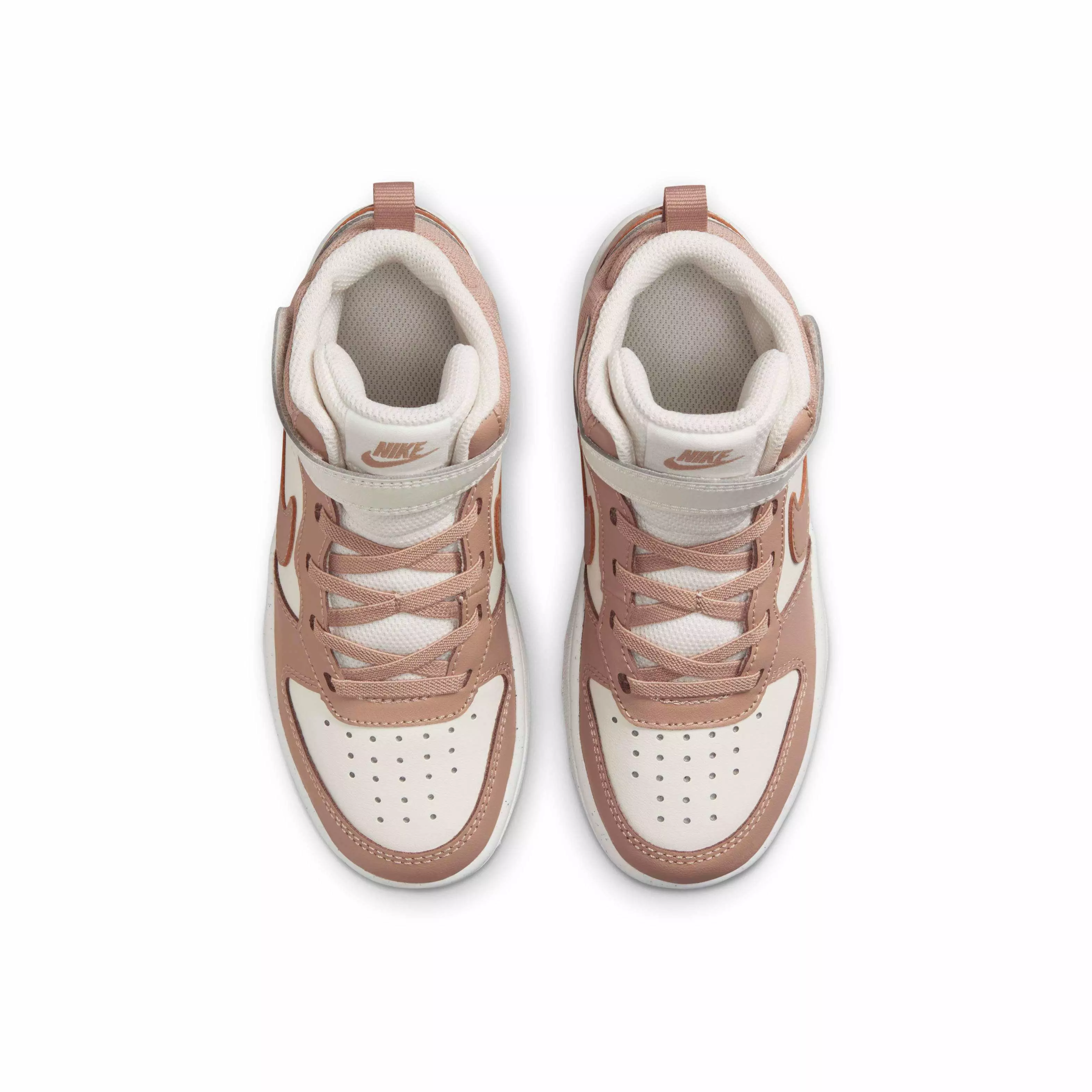 Nike Court Borough Mid 2 "Pale Ivory/Sail/Hemp" Preschool Boys' Shoe - IVORY/SAIL/HEMP