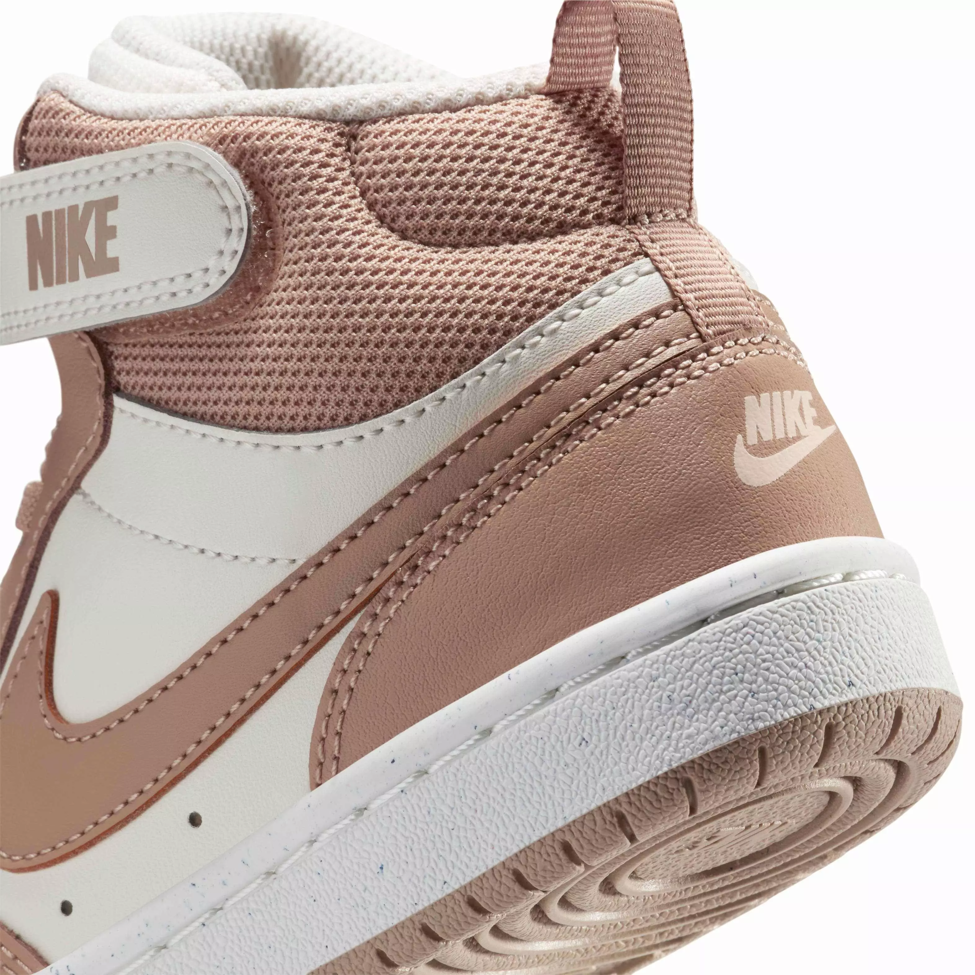 Nike Court Borough Mid 2 "Pale Ivory/Sail/Hemp" Preschool Boys' Shoe - IVORY/SAIL/HEMP