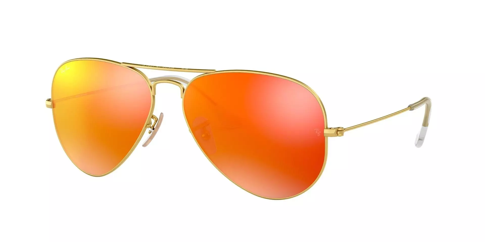 Ray-Ban Aviator Flash Large Metal Sunglasses - ORANGE