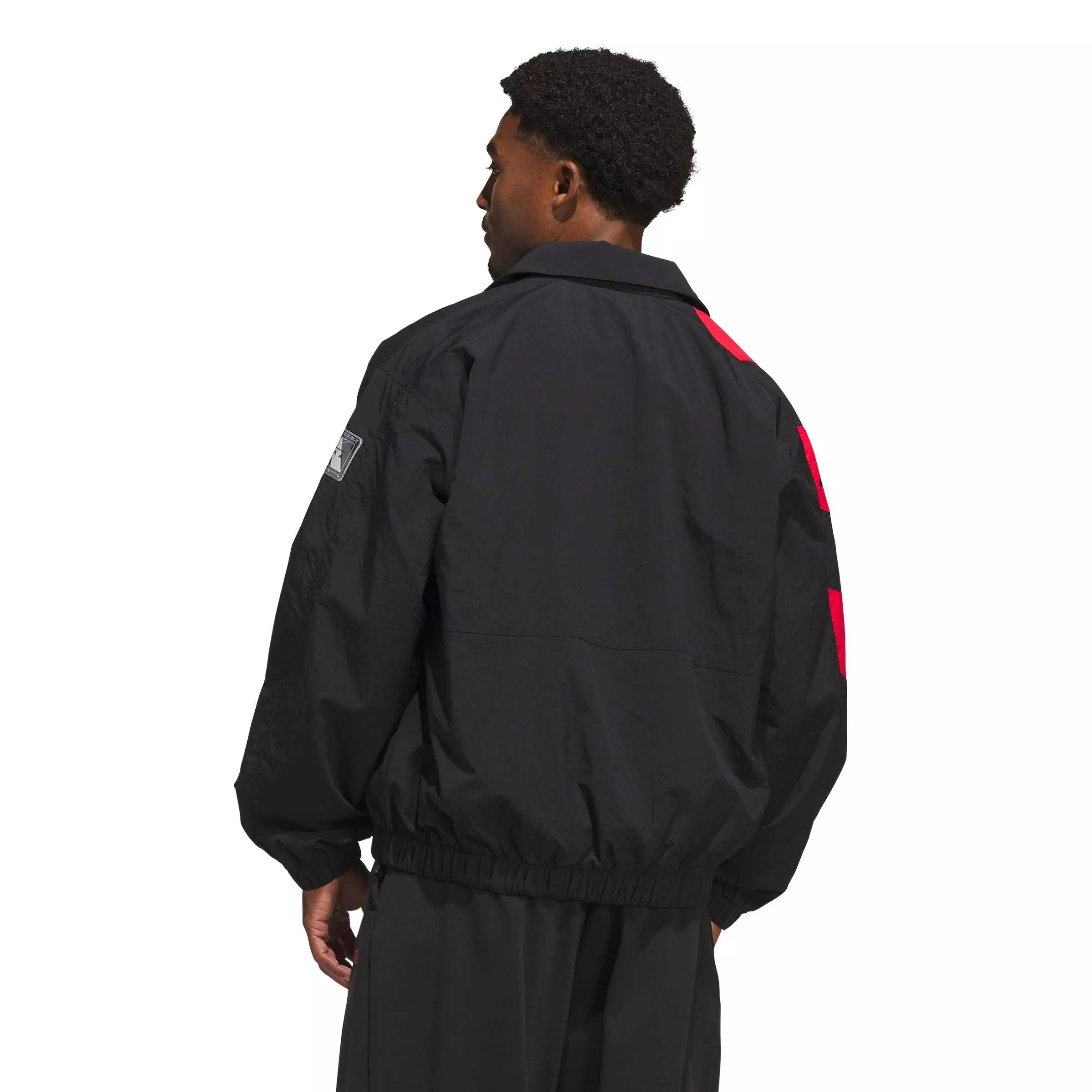 adidas Men's Anthony Edwards Foundation Track Jacket - Black/Red - BLACK/RED