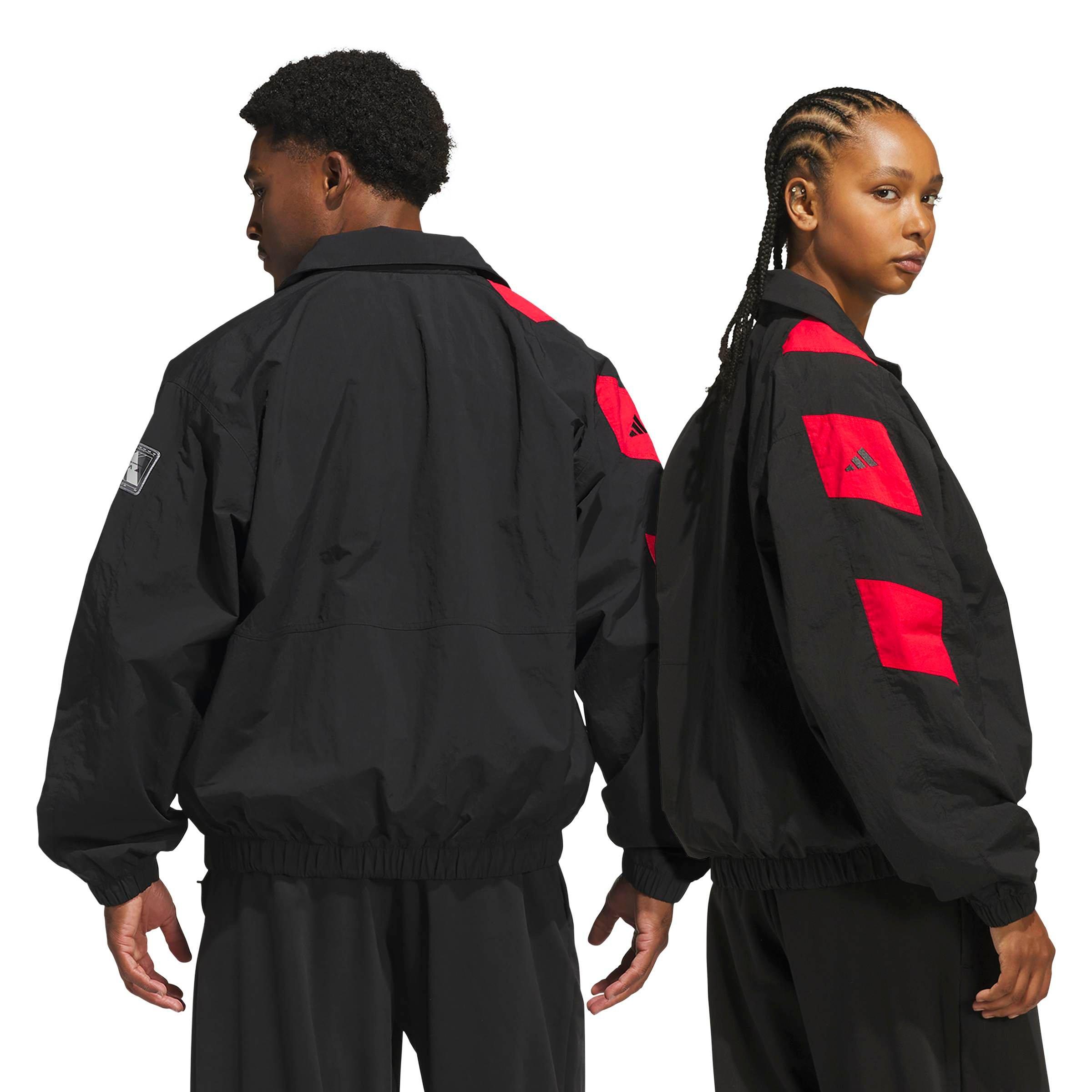 adidas Men's Anthony Edwards Foundation Track Jacket - Black/Red - BLACK/RED