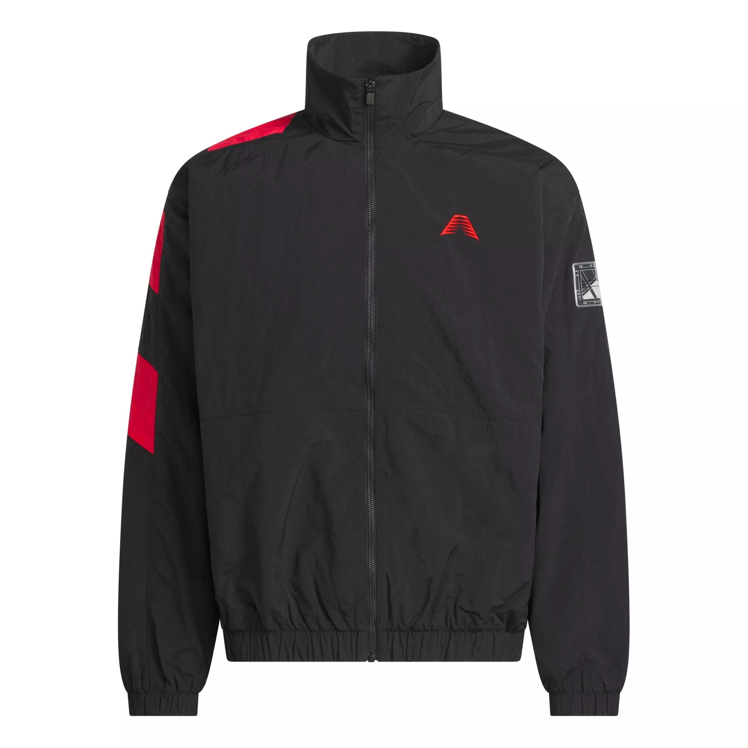 adidas Men's Anthony Edwards Foundation Track Jacket - Black/Red - BLACK/RED