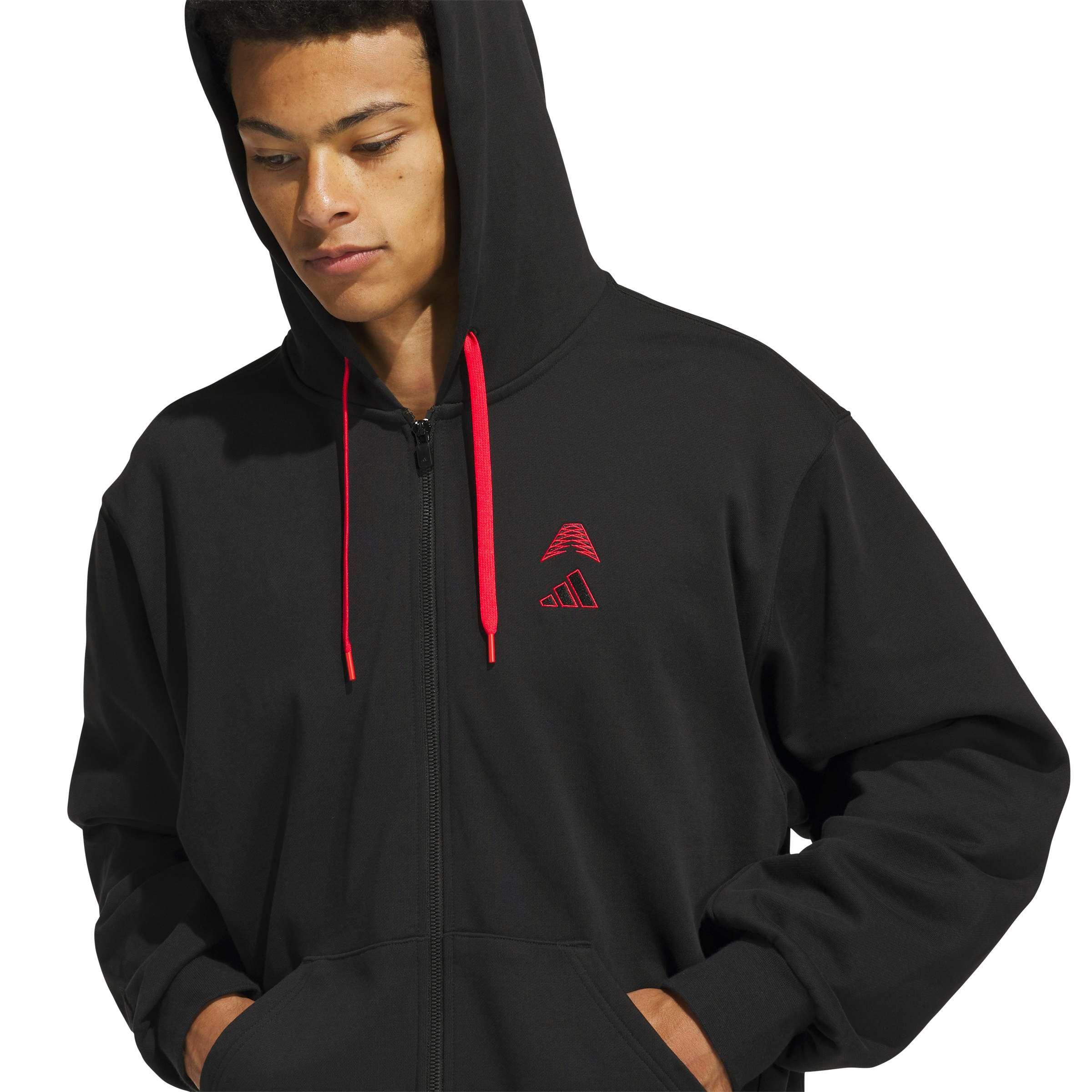 adidas Men's Anthony Edwards Foundation Full-Zip Jacket - Black - BLACK