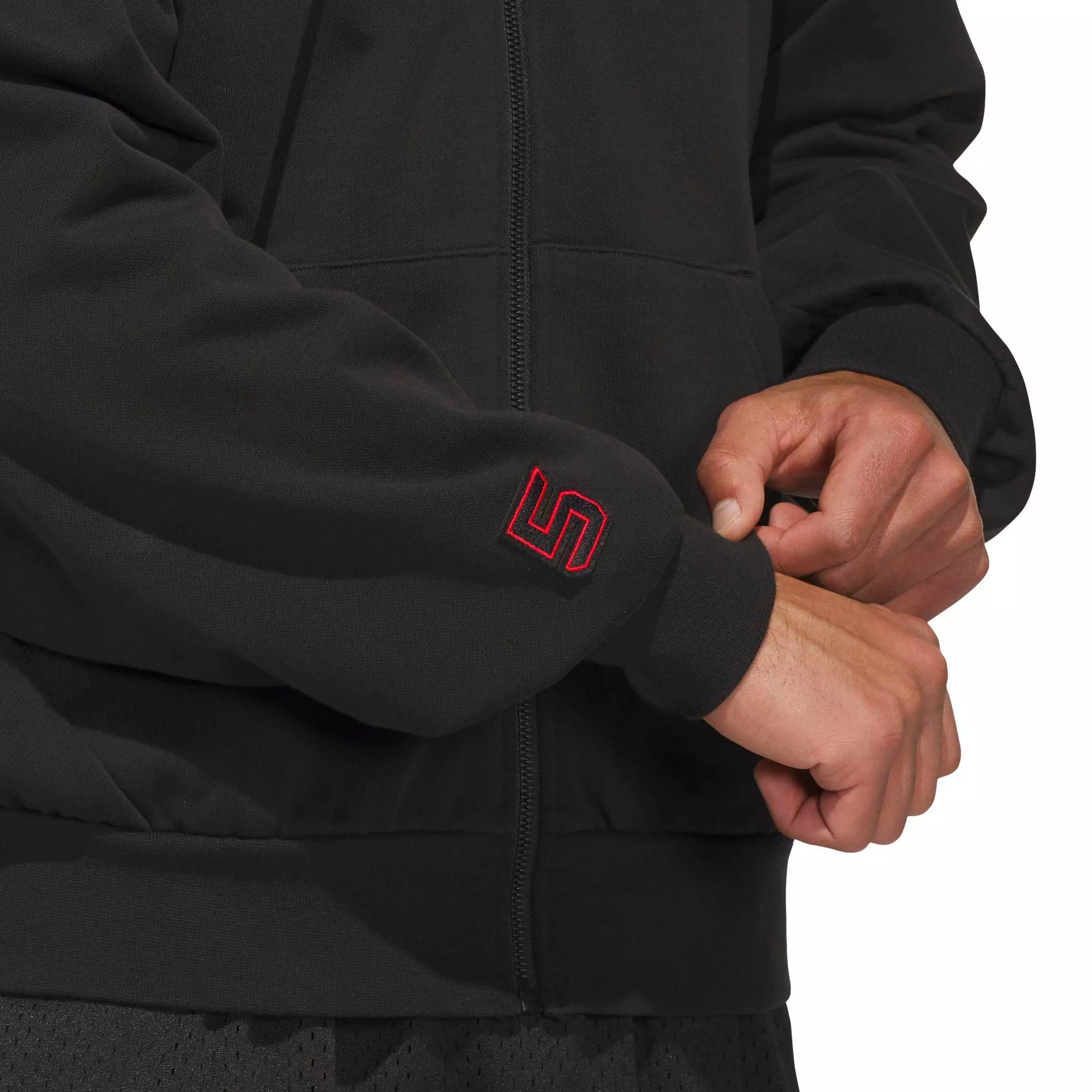 adidas Men's Anthony Edwards Foundation Full-Zip Jacket - Black - BLACK