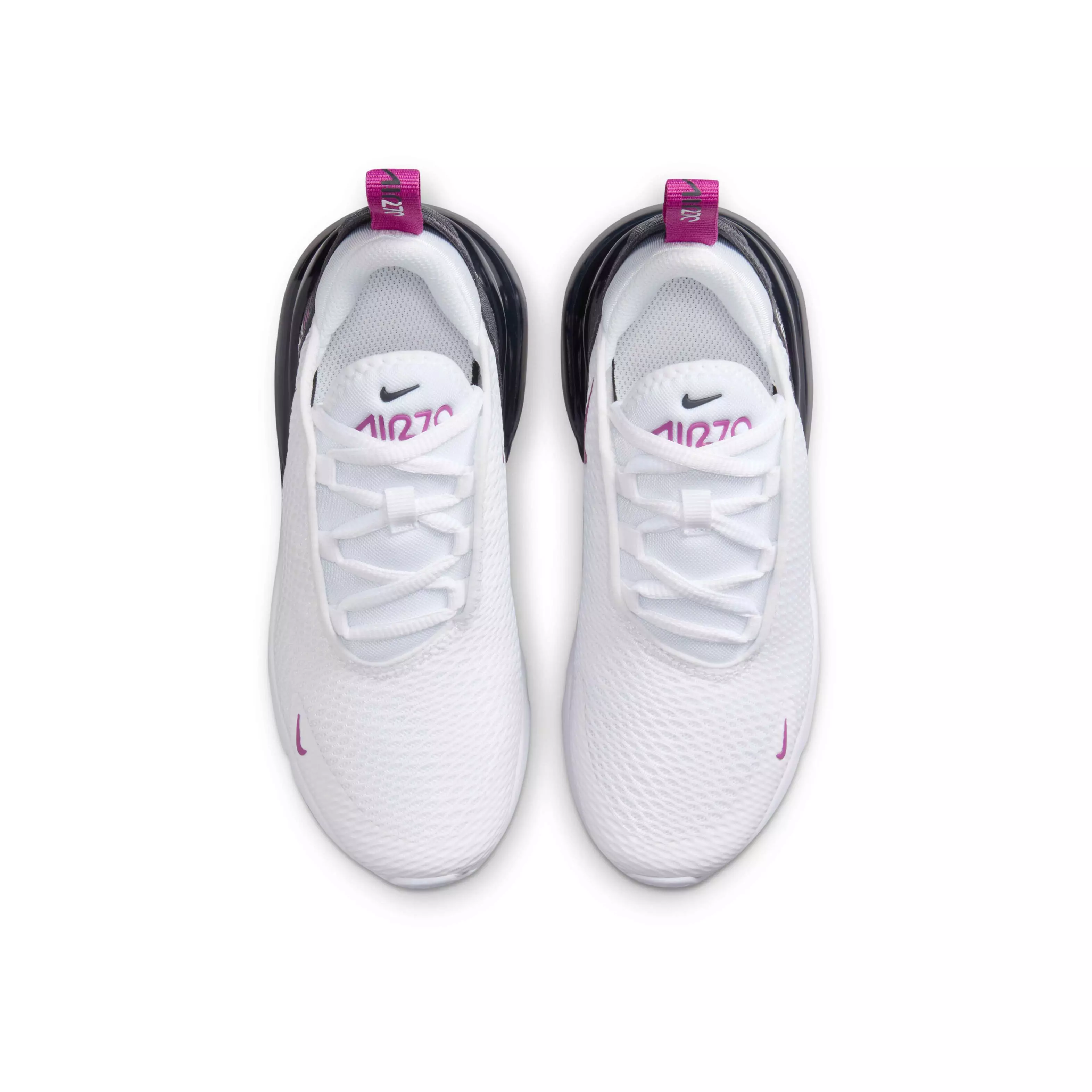 Nike Air Max 270 "White/Anthracite/Hot Fuchsia" Preschool Girls' Shoe - WHITE/ANTHRACITE/FUCHSIA
