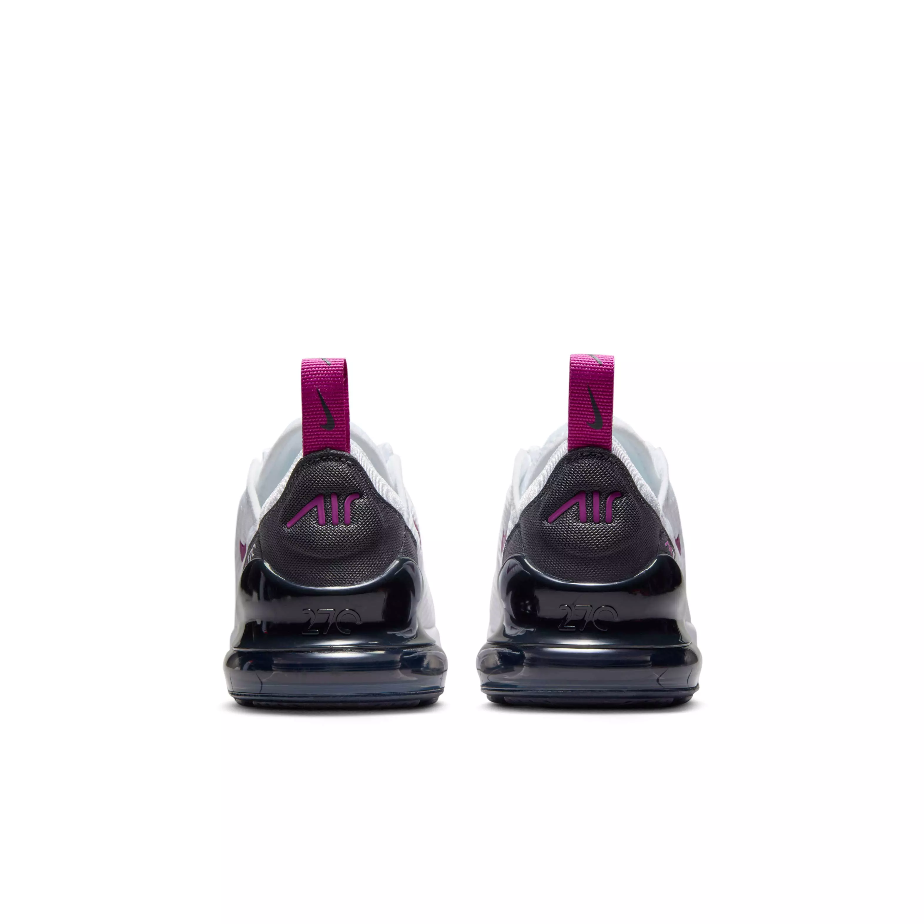 Nike Air Max 270 "White/Anthracite/Hot Fuchsia" Preschool Girls' Shoe - WHITE/ANTHRACITE/FUCHSIA