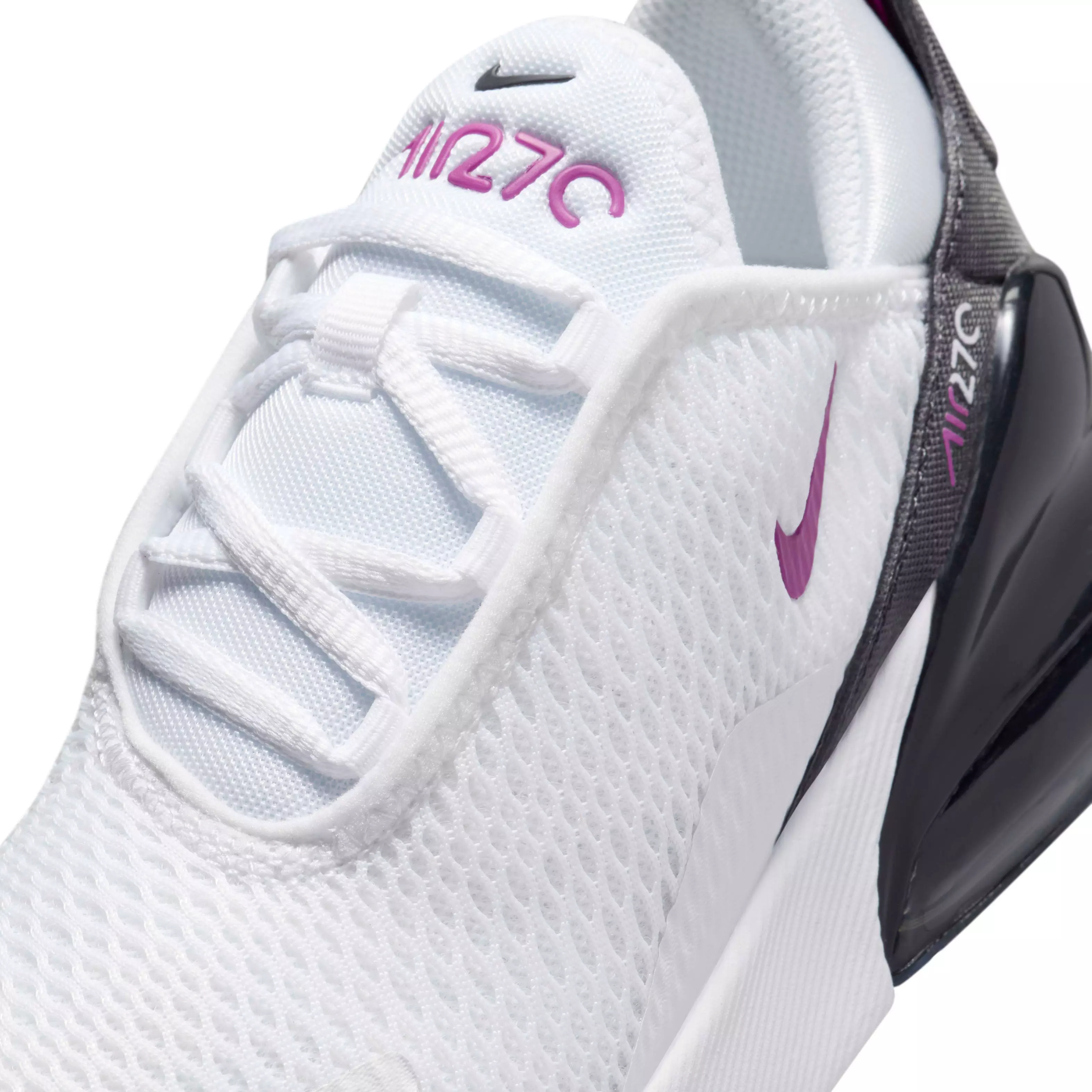 Nike Air Max 270 "White/Anthracite/Hot Fuchsia" Preschool Girls' Shoe - WHITE/ANTHRACITE/FUCHSIA