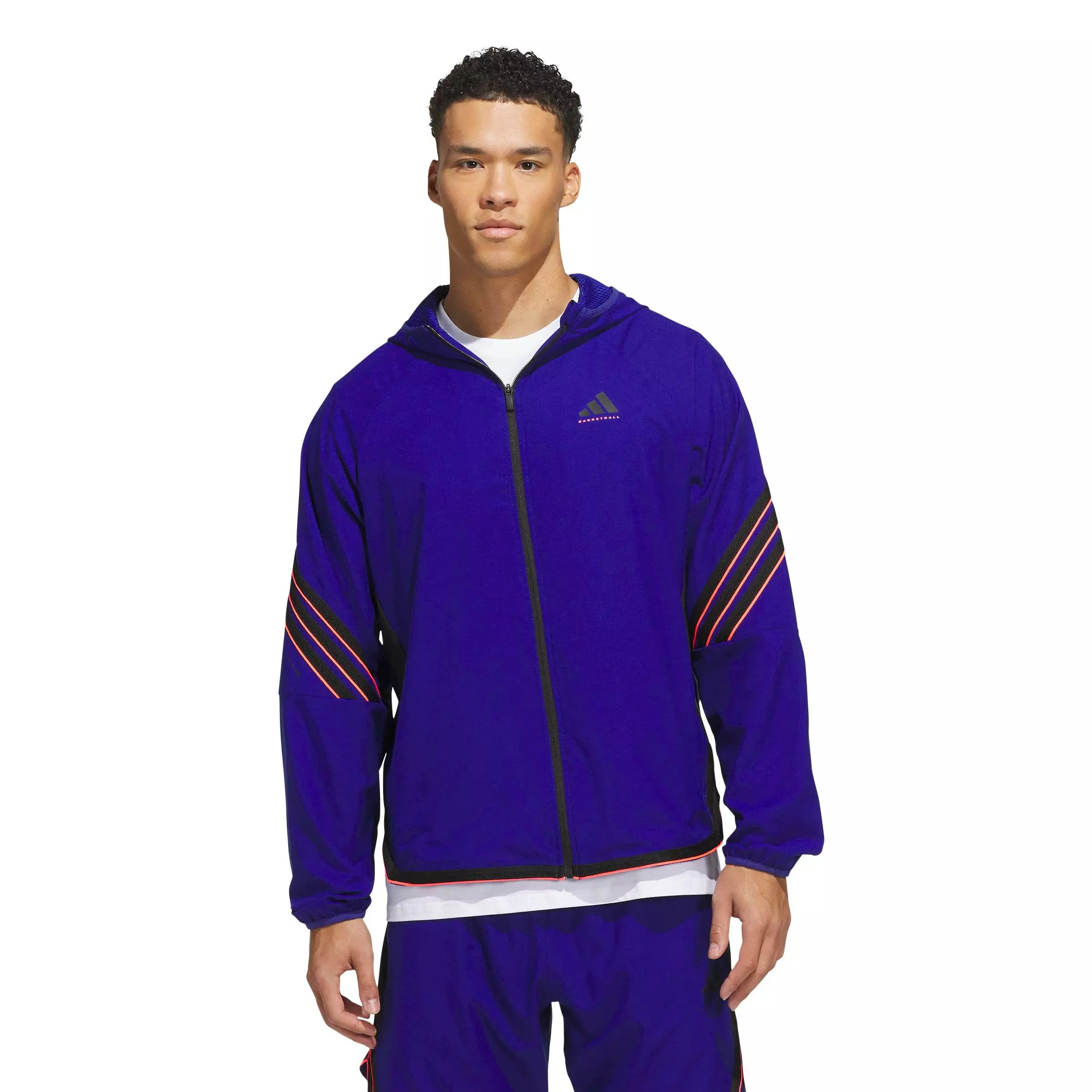 adidas Men's Crazy Lite Basketball Jacket - Blue - BLUE
