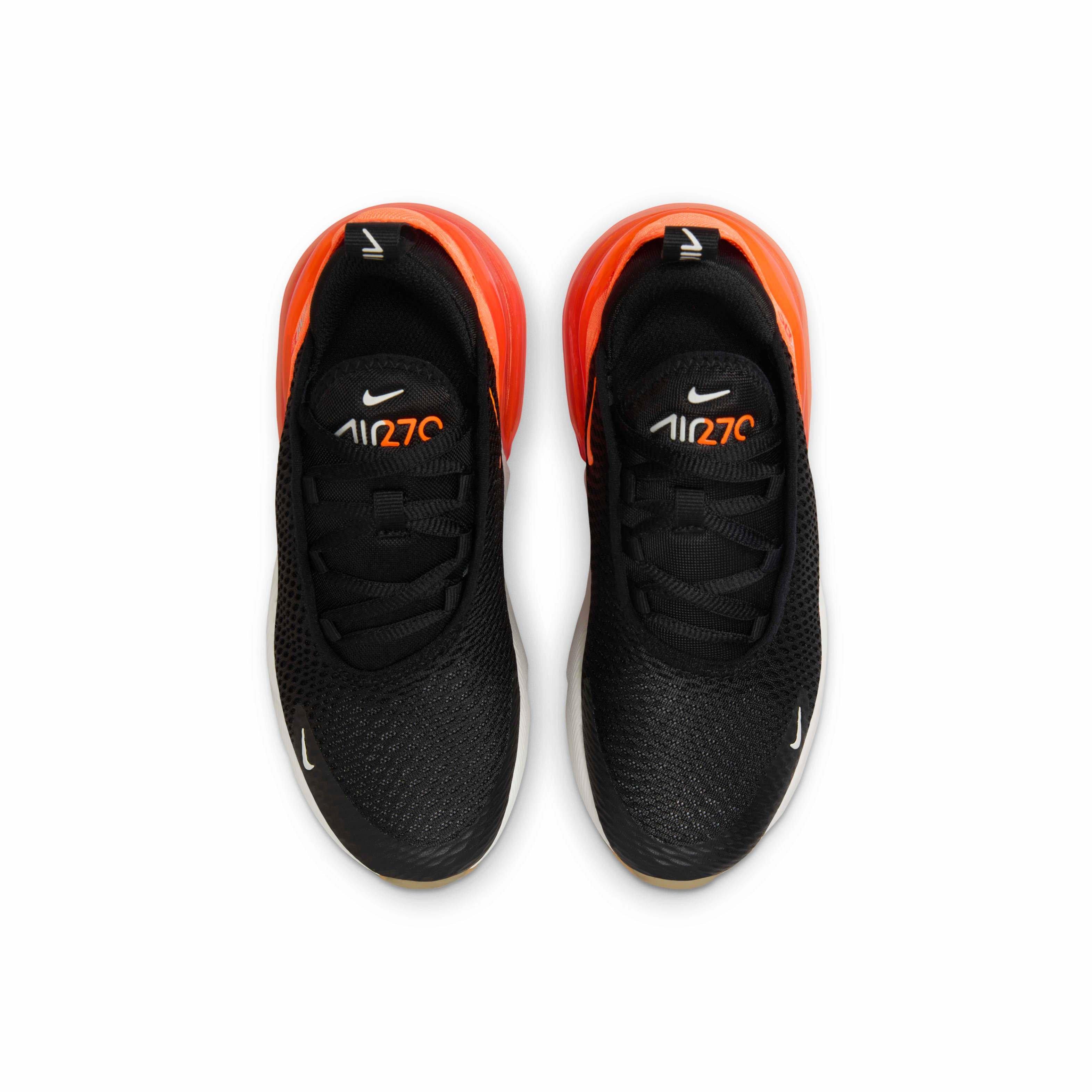 Nike Air Max 270 "Black/Bright Crimson/Phantom/Total Orange" Preschool Boys' Shoe - BLACK/CRIMSON/PHANTOM/ORANGE Thumbnail View 4