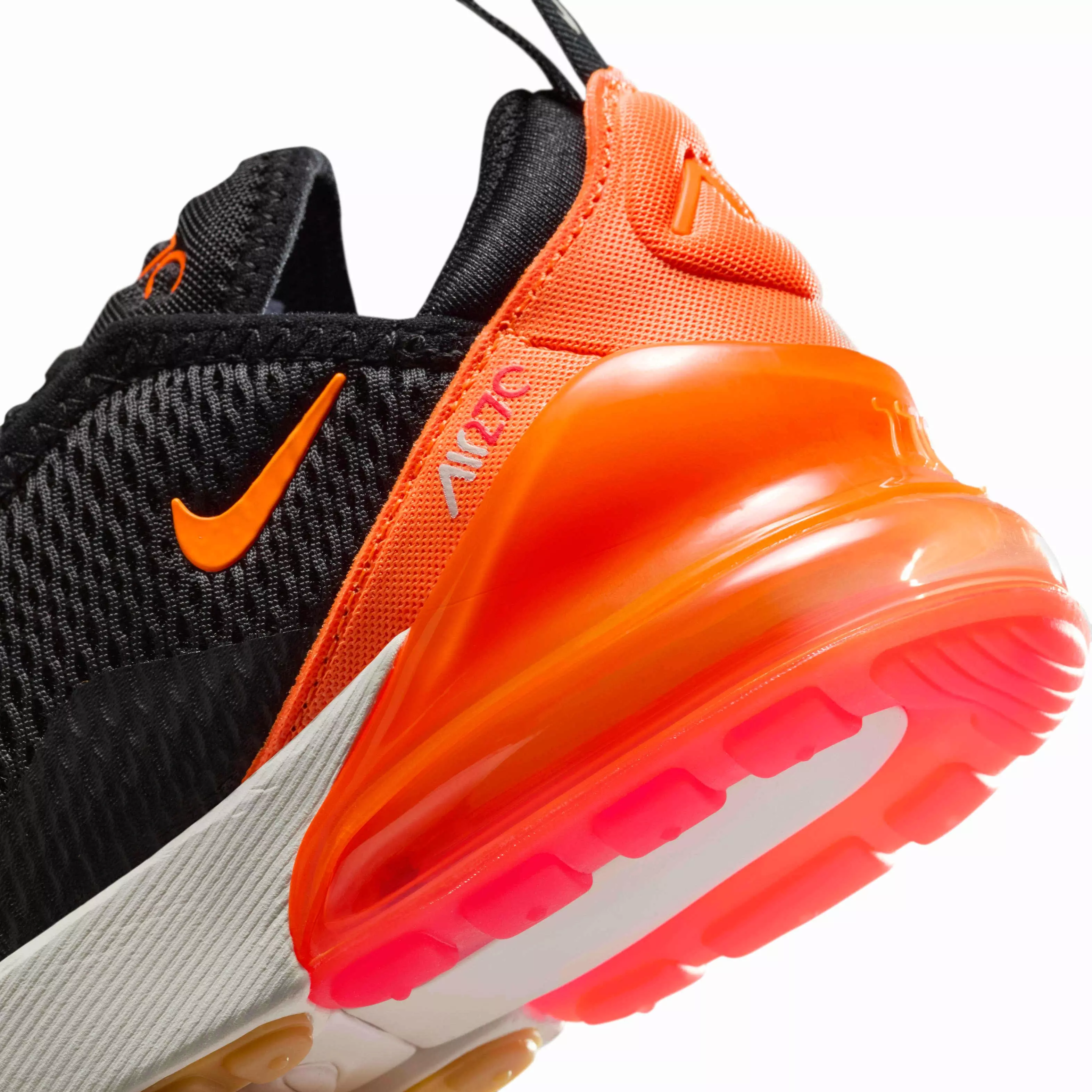 Nike Air Max 270 "Black/Bright Crimson/Phantom/Total Orange" Preschool Boys' Shoe - BLACK/CRIMSON/PHANTOM/ORANGE