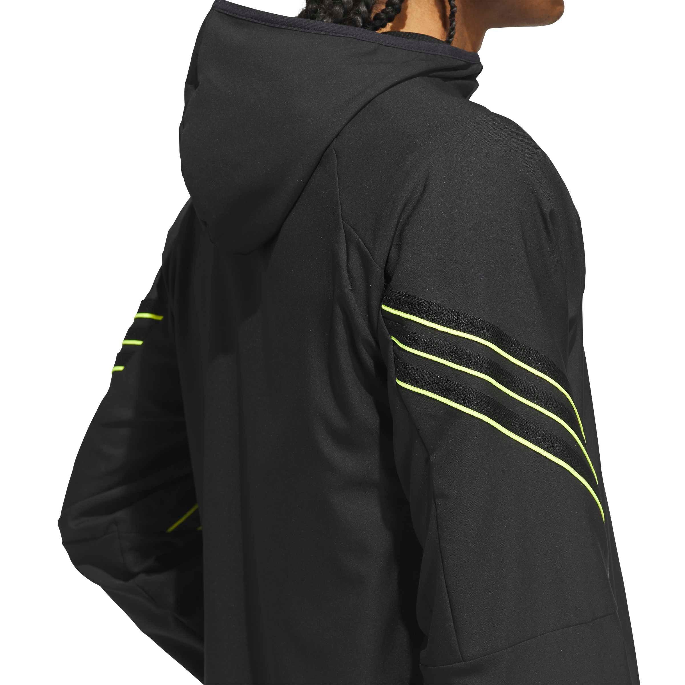 adidas Men's Crazy Lite Basketball Jacket - Black - BLACK Thumbnail View 4