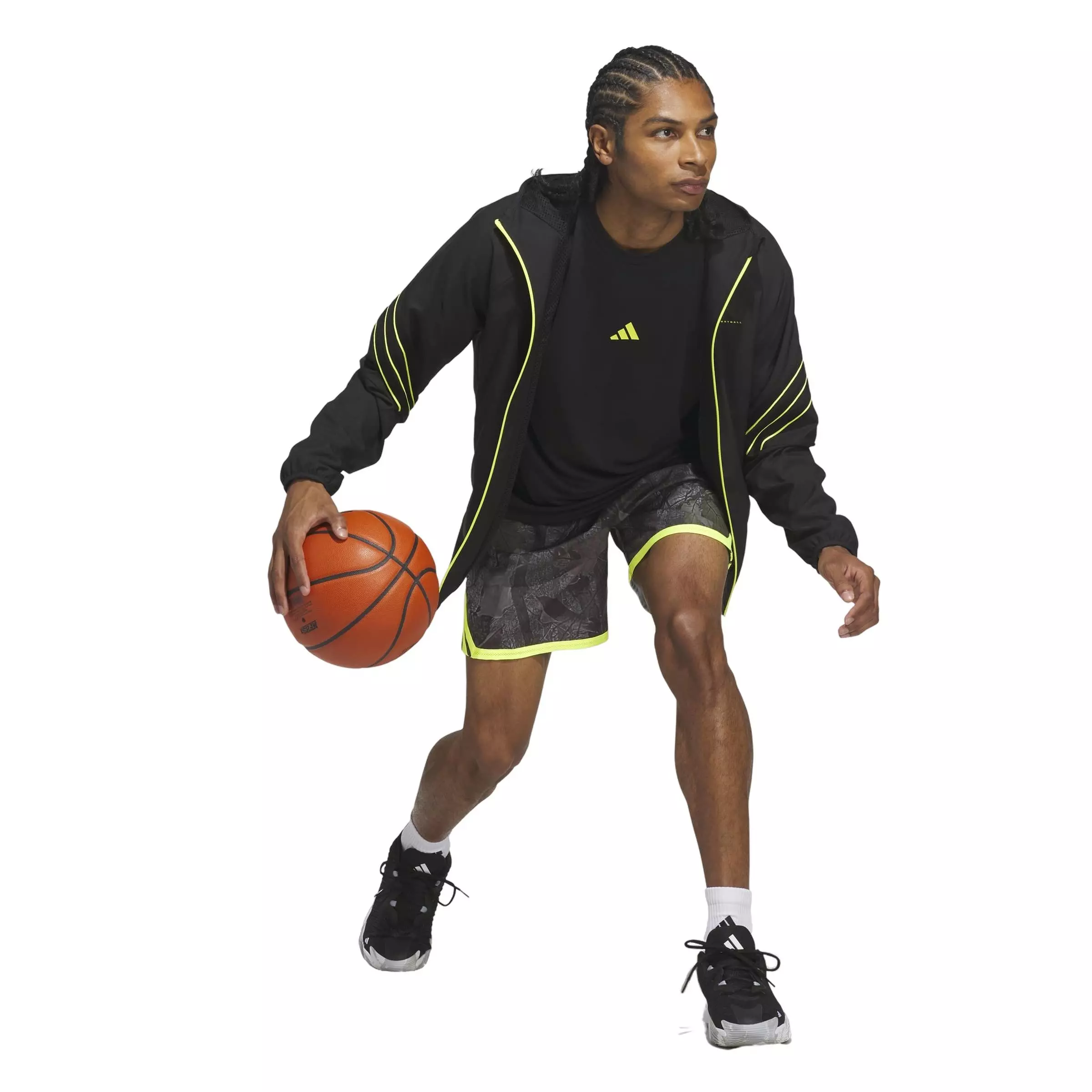 adidas Men's Crazy Lite Basketball Jacket - Black - BLACK
