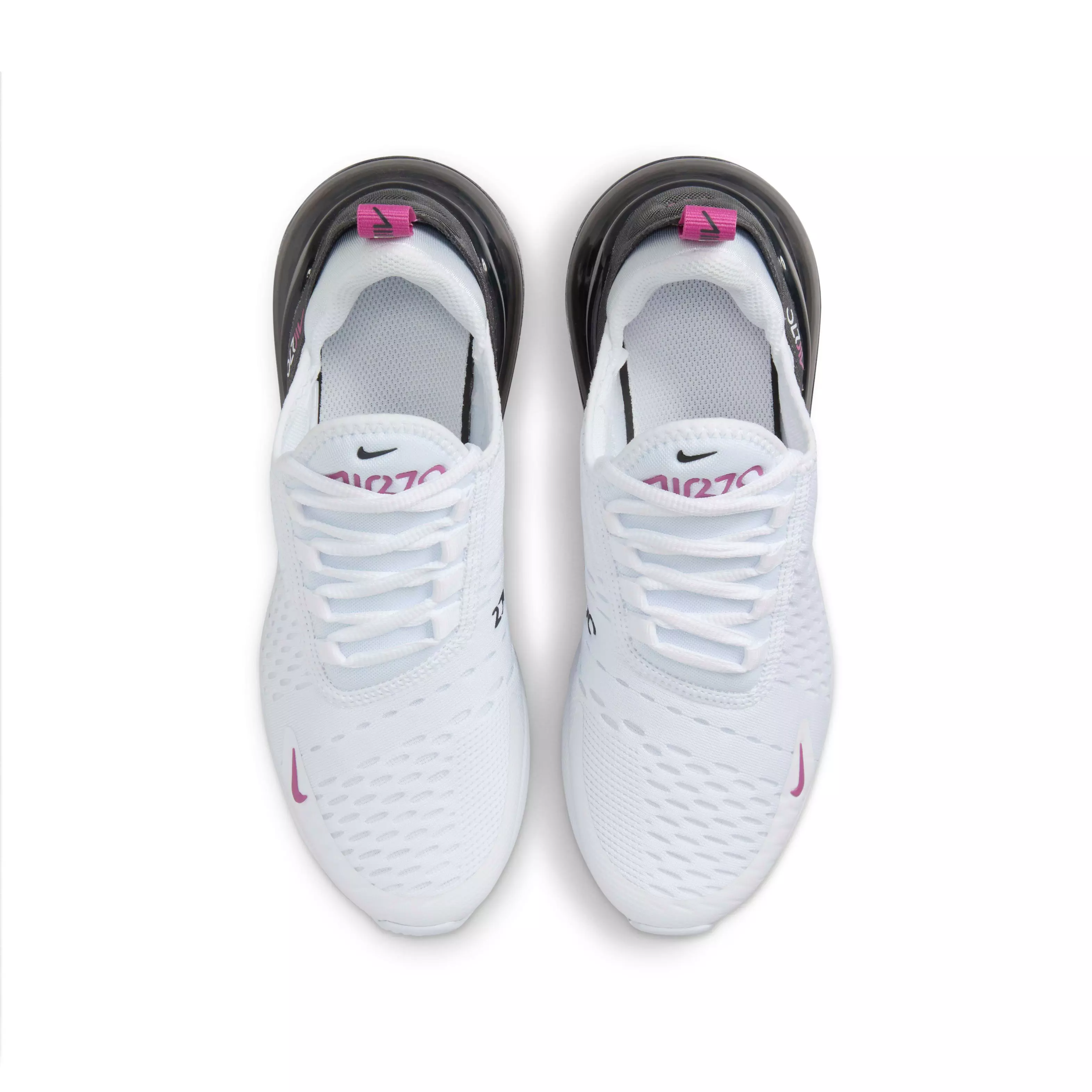 Nike Air Max 270 "White/Anthracite/Hot Fuchsia" Grade School Girls' Shoe