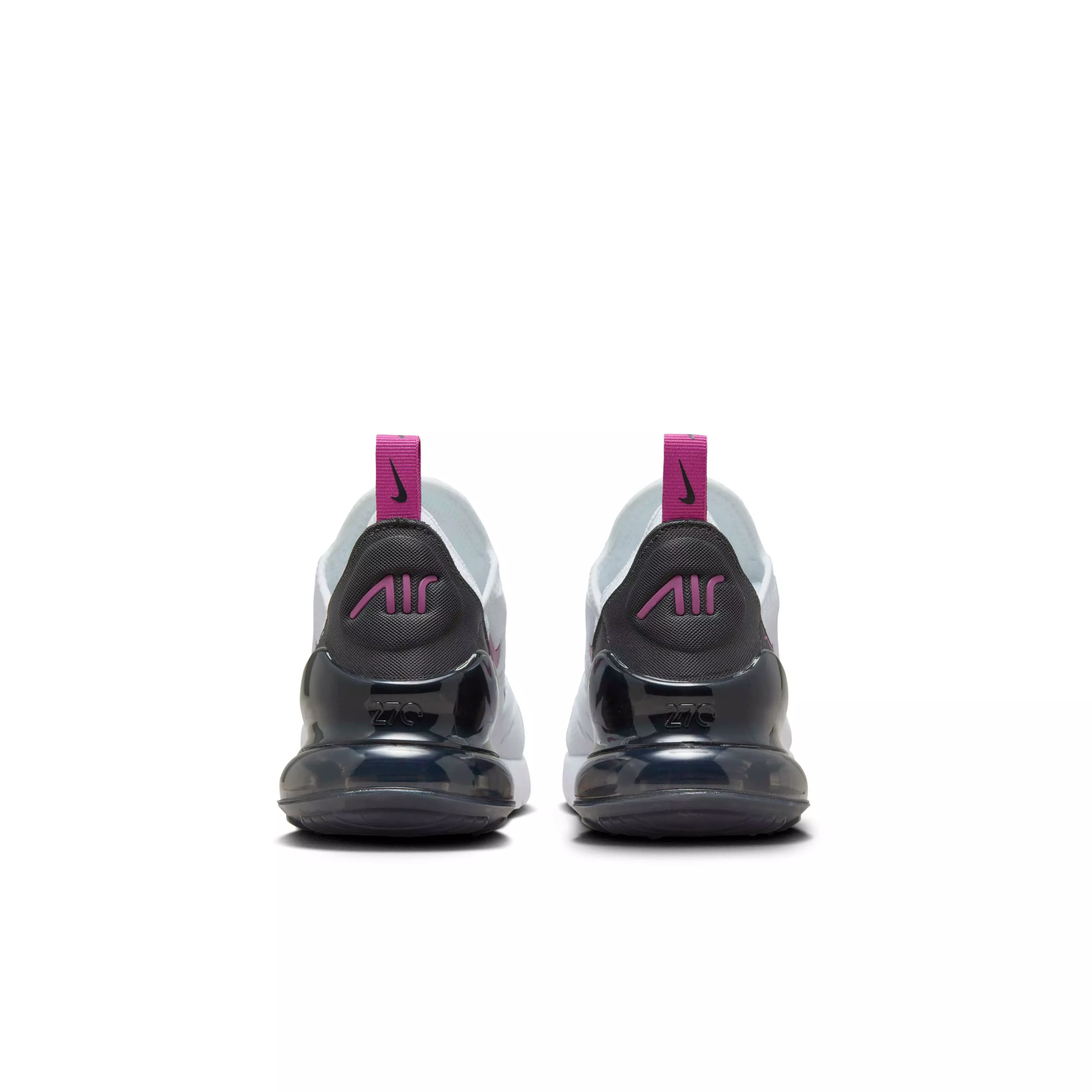 Nike Air Max 270 "White/Anthracite/Hot Fuchsia" Grade School Girls' Shoe