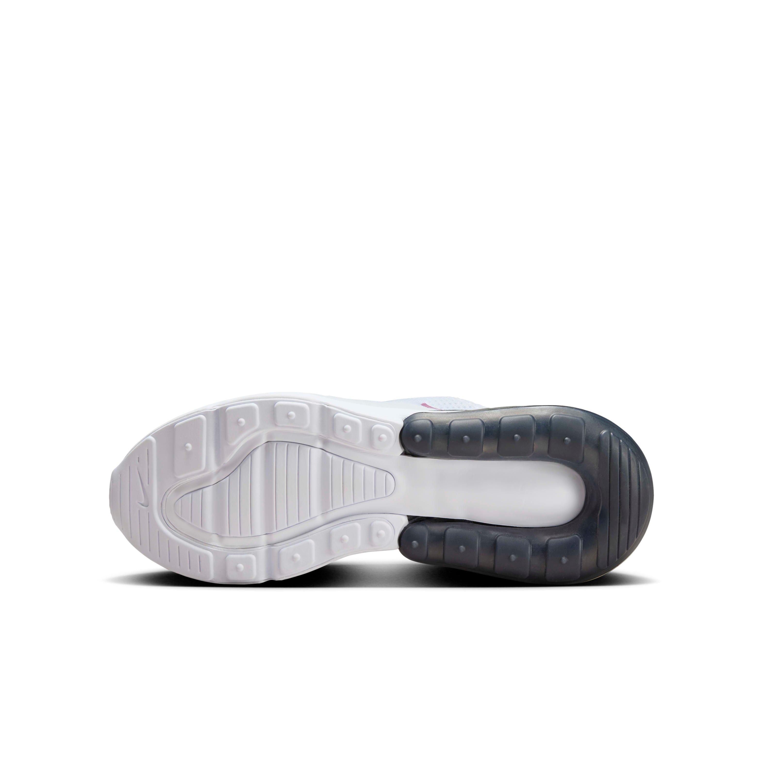 Nike Air Max 270 Grade School Girls' "White/Anthracite/Hot Fuchsia" Shoe