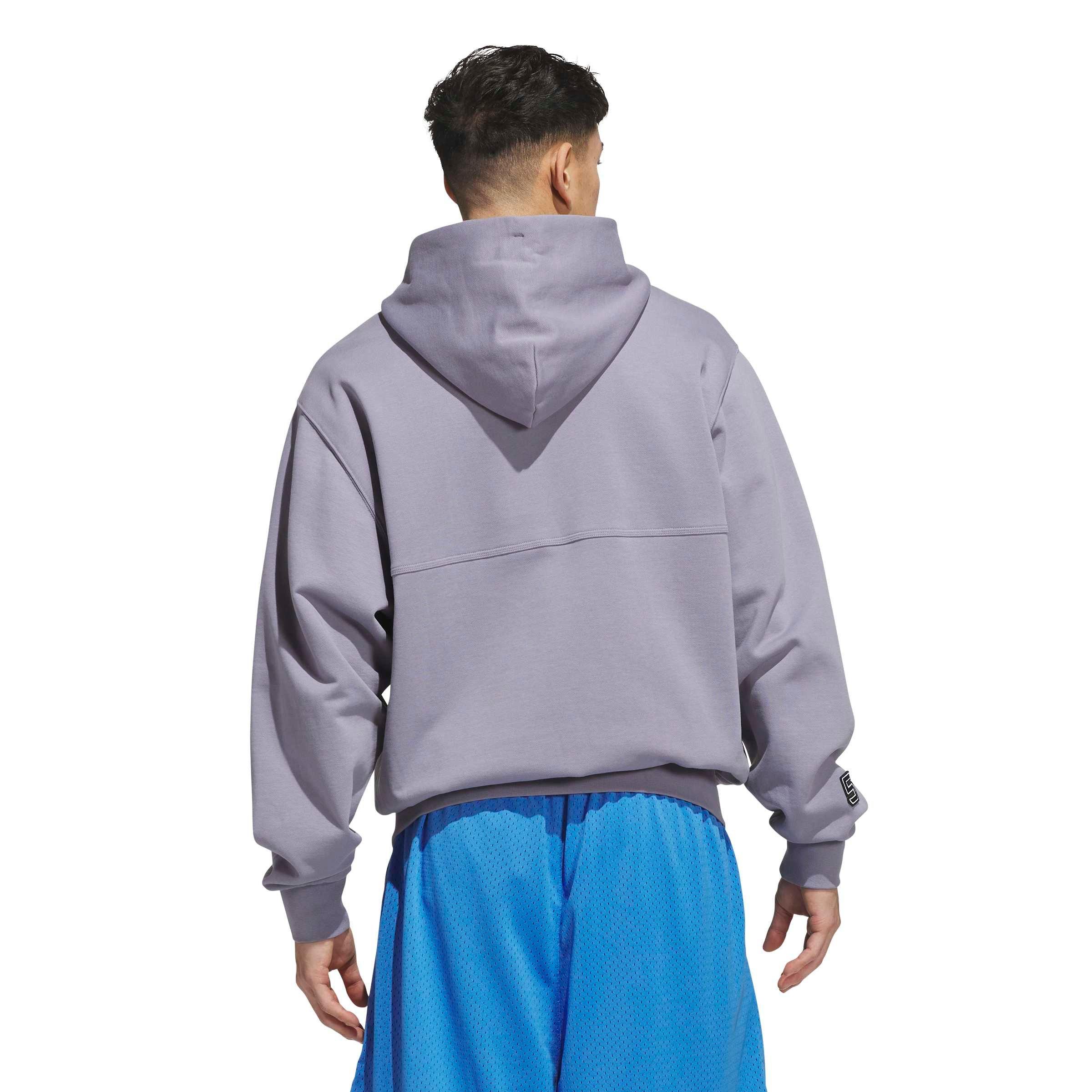 adidas Men's Anthony Edwards Foundation Full-Zip Basketball Jacket - Slate Purple - SLATE PURPLE